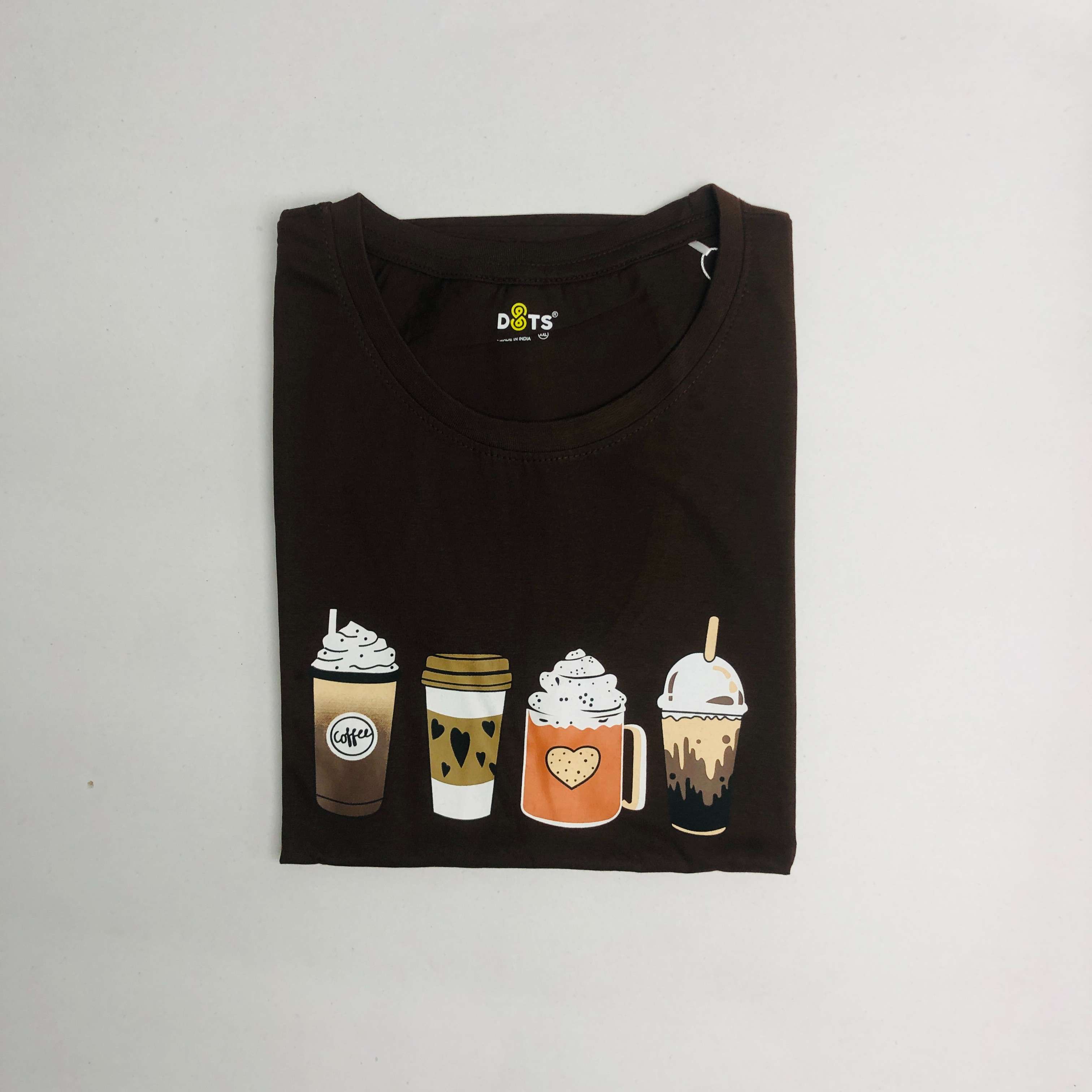 Women’s Solid T-Shirt-Dots