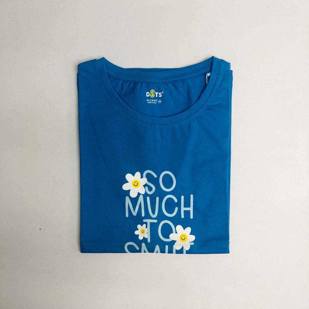 Women’s Solid T-Shirt-Dots