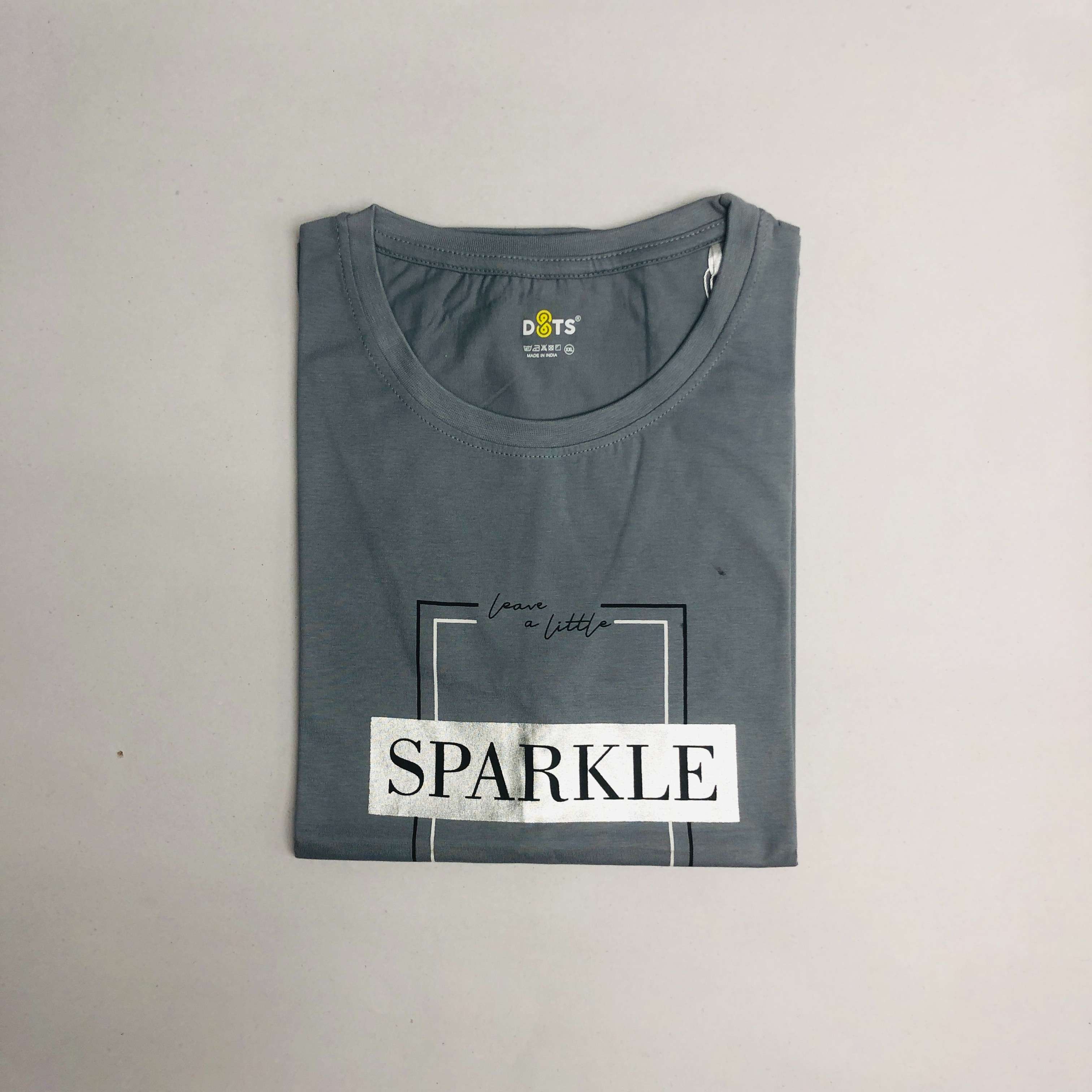 Women’s Solid T-Shirt-Dots