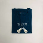 Women’s Solid T-Shirt-Dots