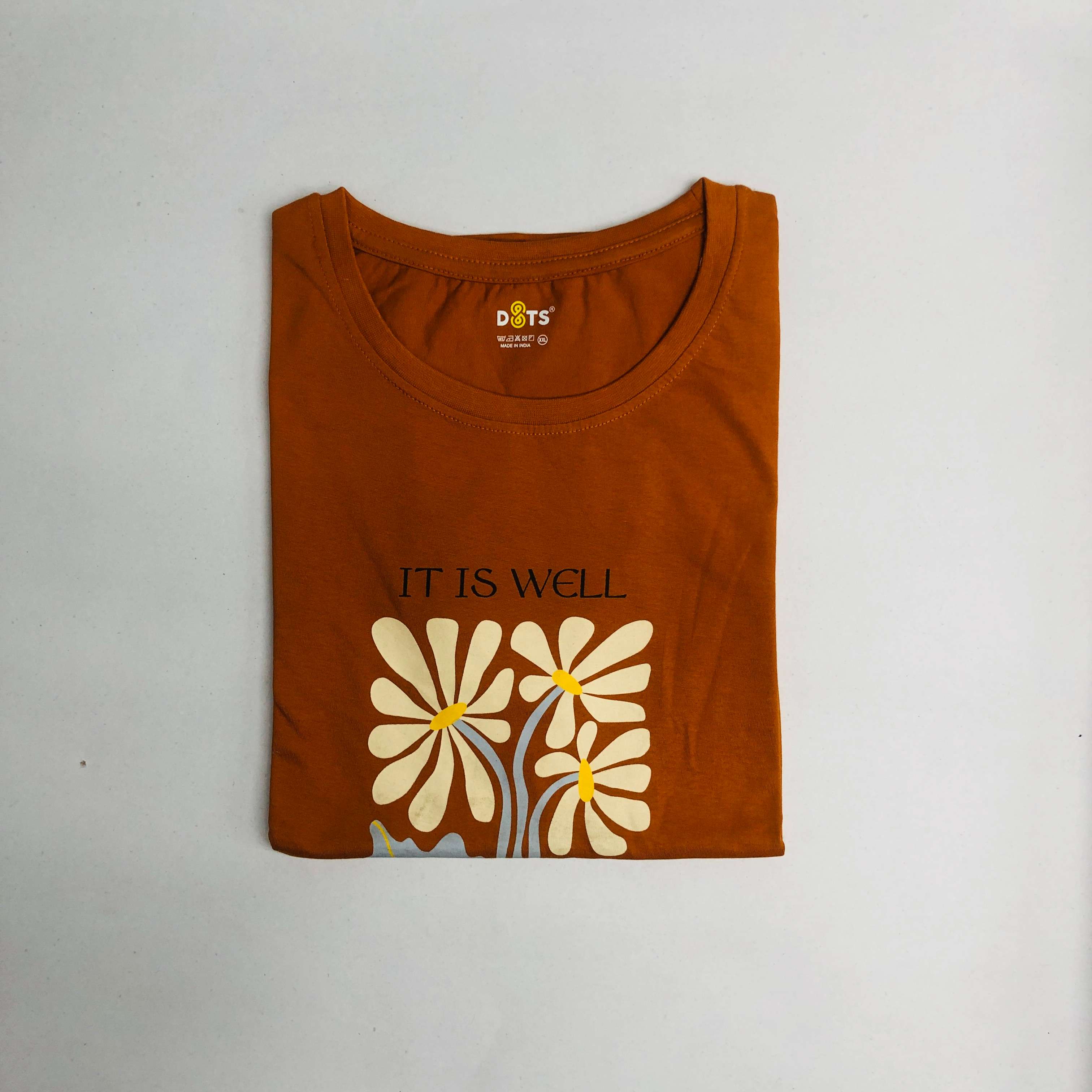 Women’s Solid T-Shirt-Dots