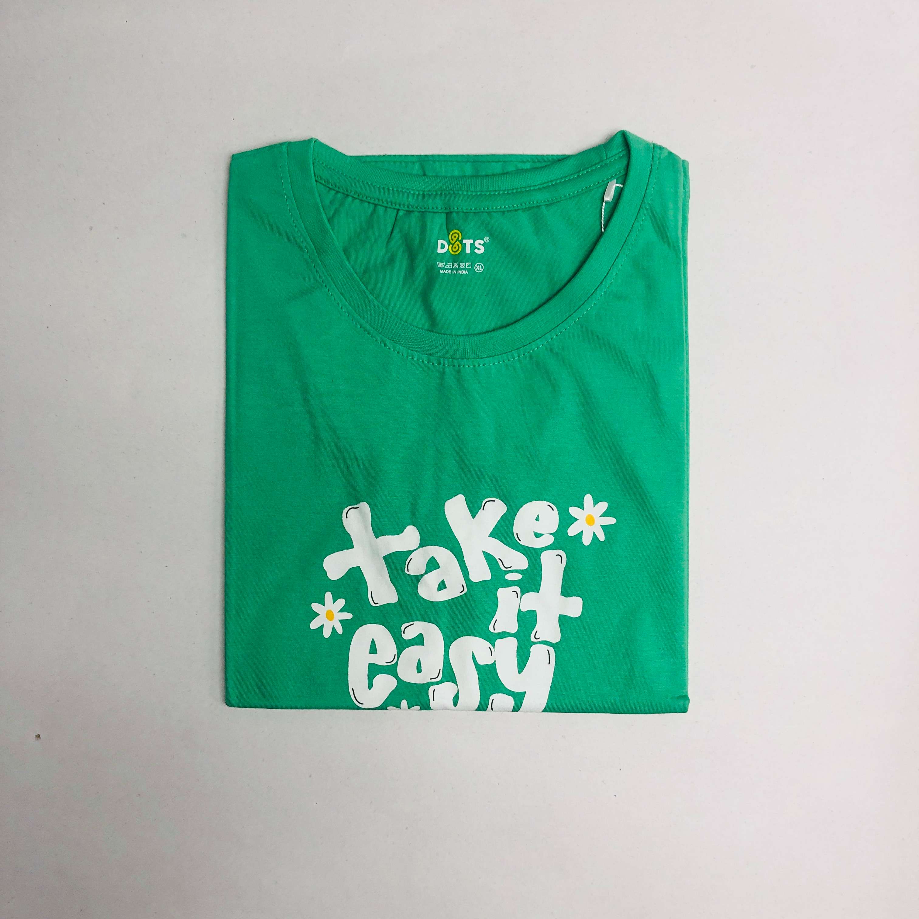 Women’s Solid T-Shirt-Dots