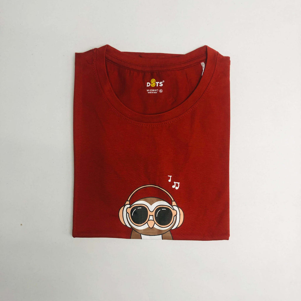 Women’s Solid T-Shirt-Dots
