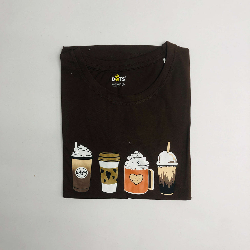 Women’s Solid T-Shirt-Dots