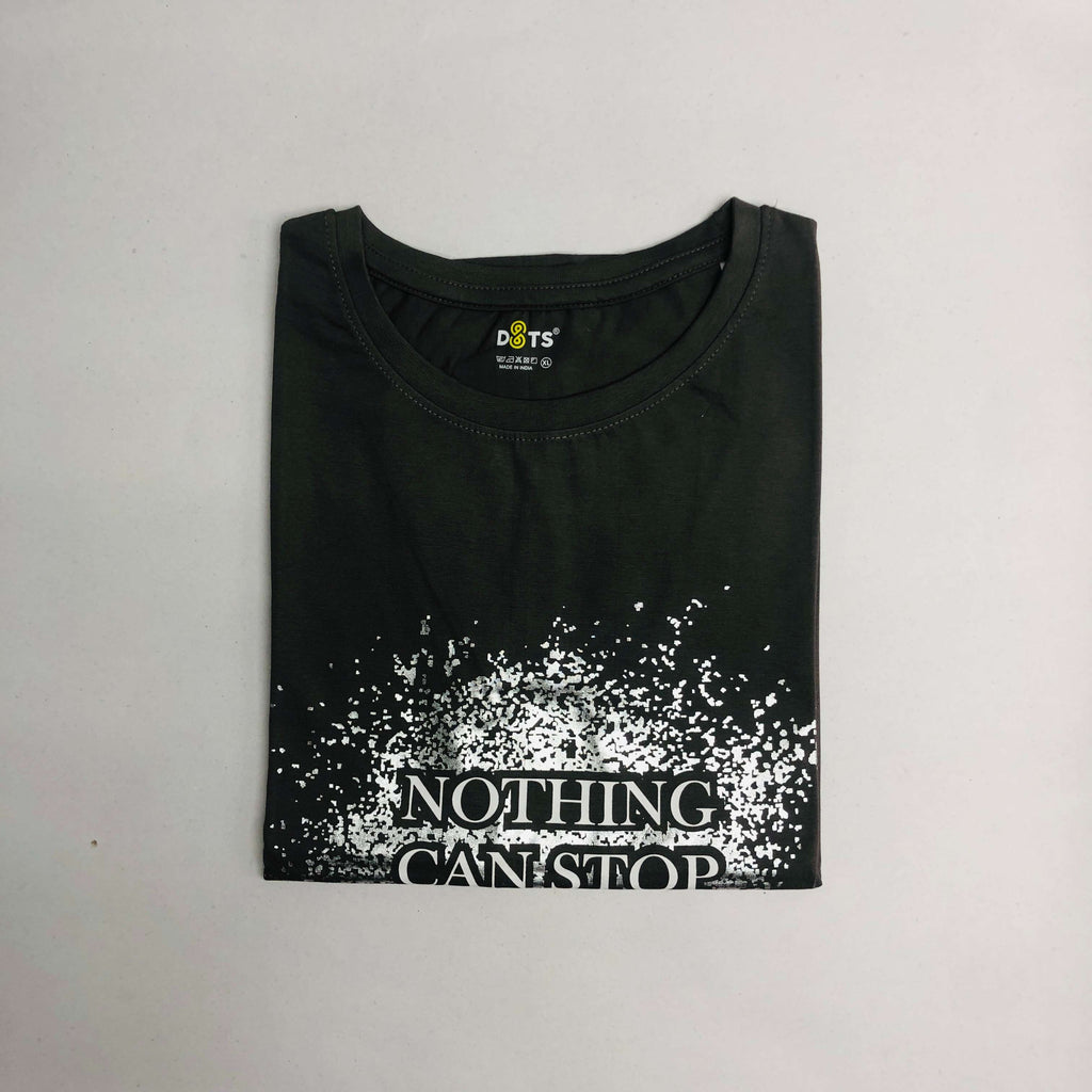 Women’s Solid T-Shirt-Dots