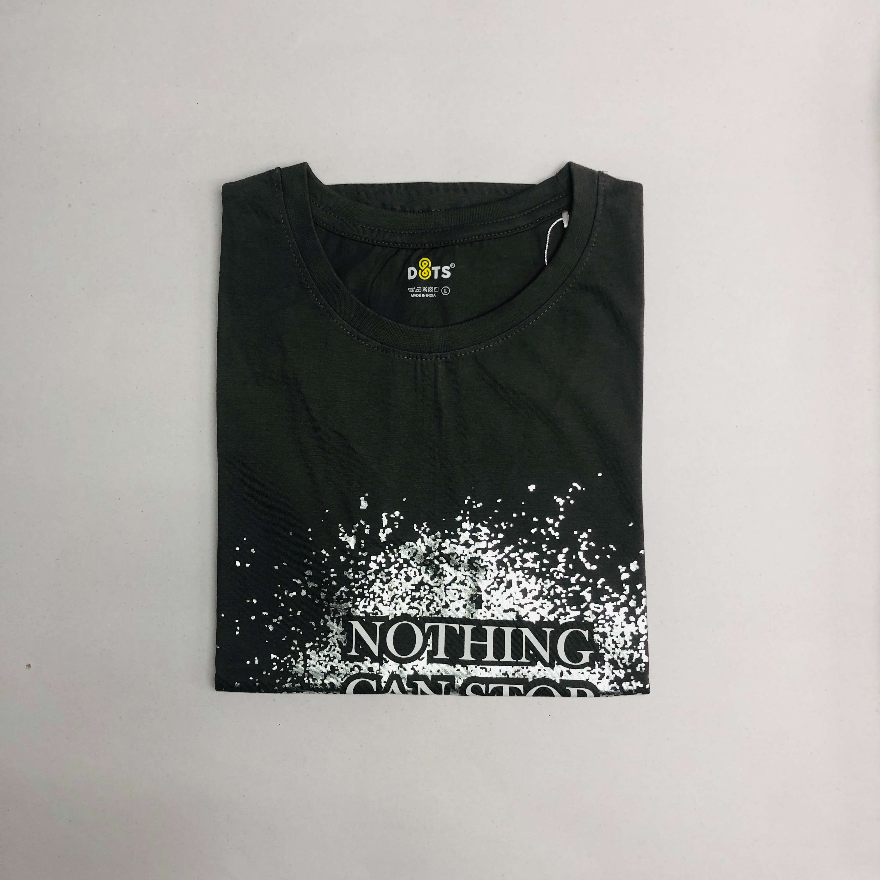 Women’s Solid T-Shirt-Dots
