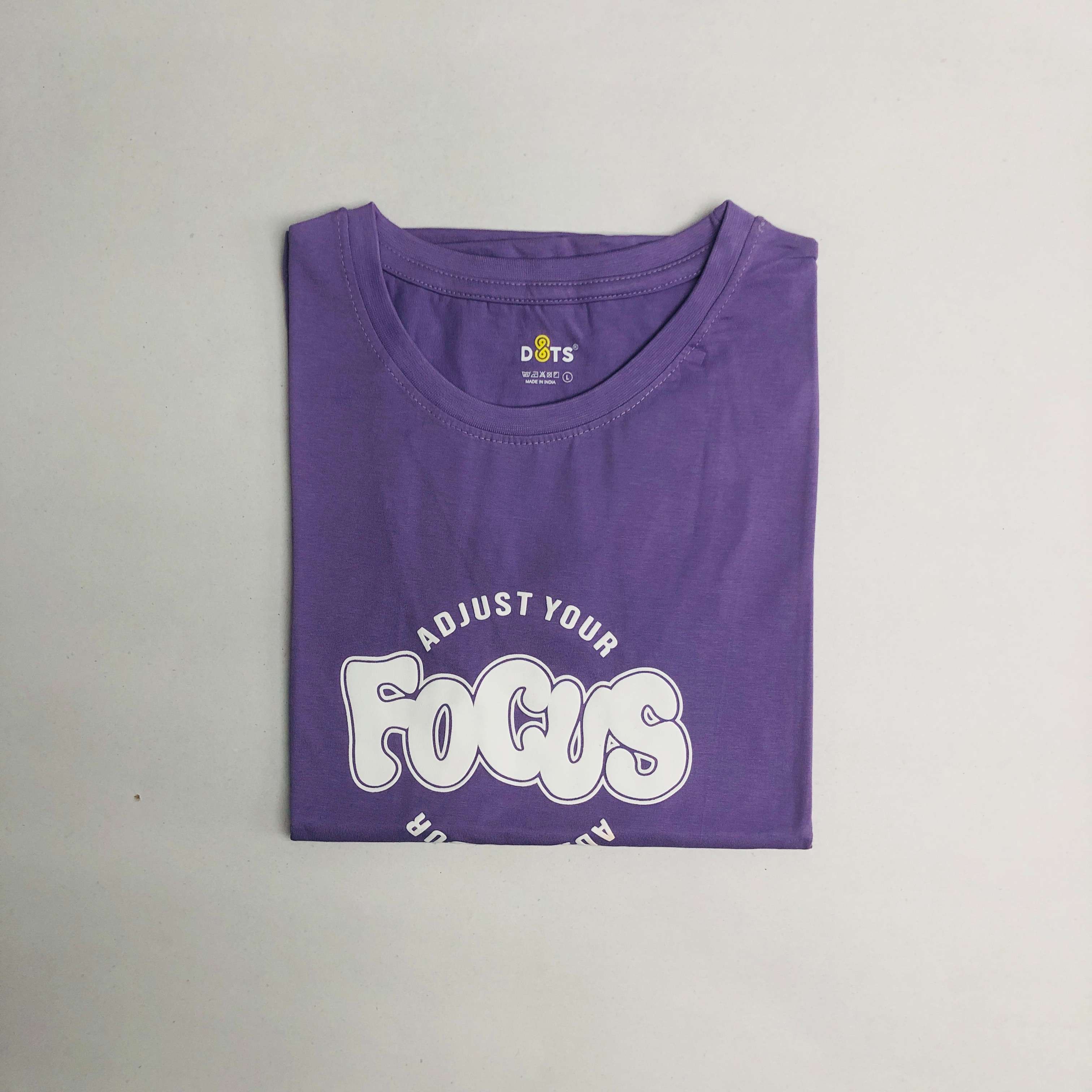 Women’s Solid T-Shirt-Dots