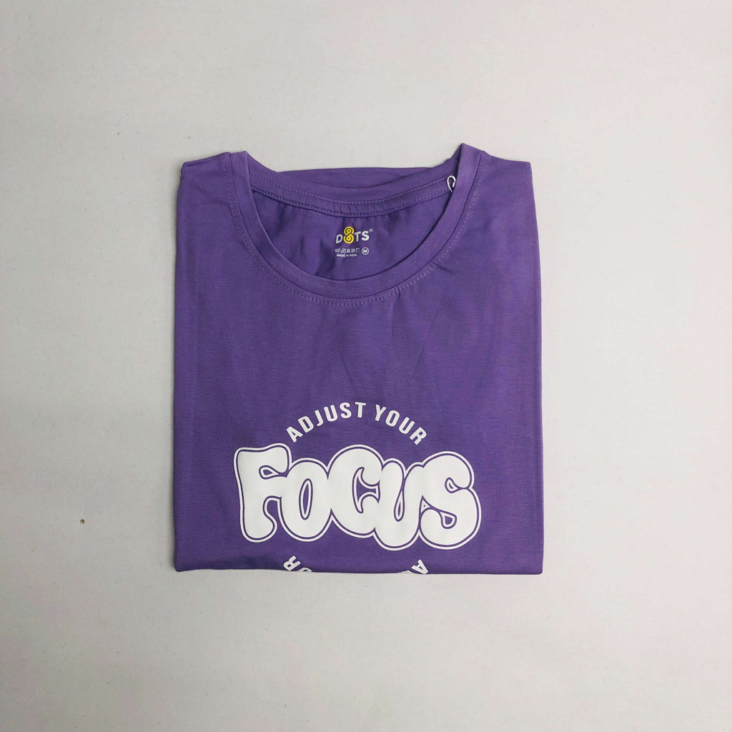 Women’s Solid T-Shirt-Dots