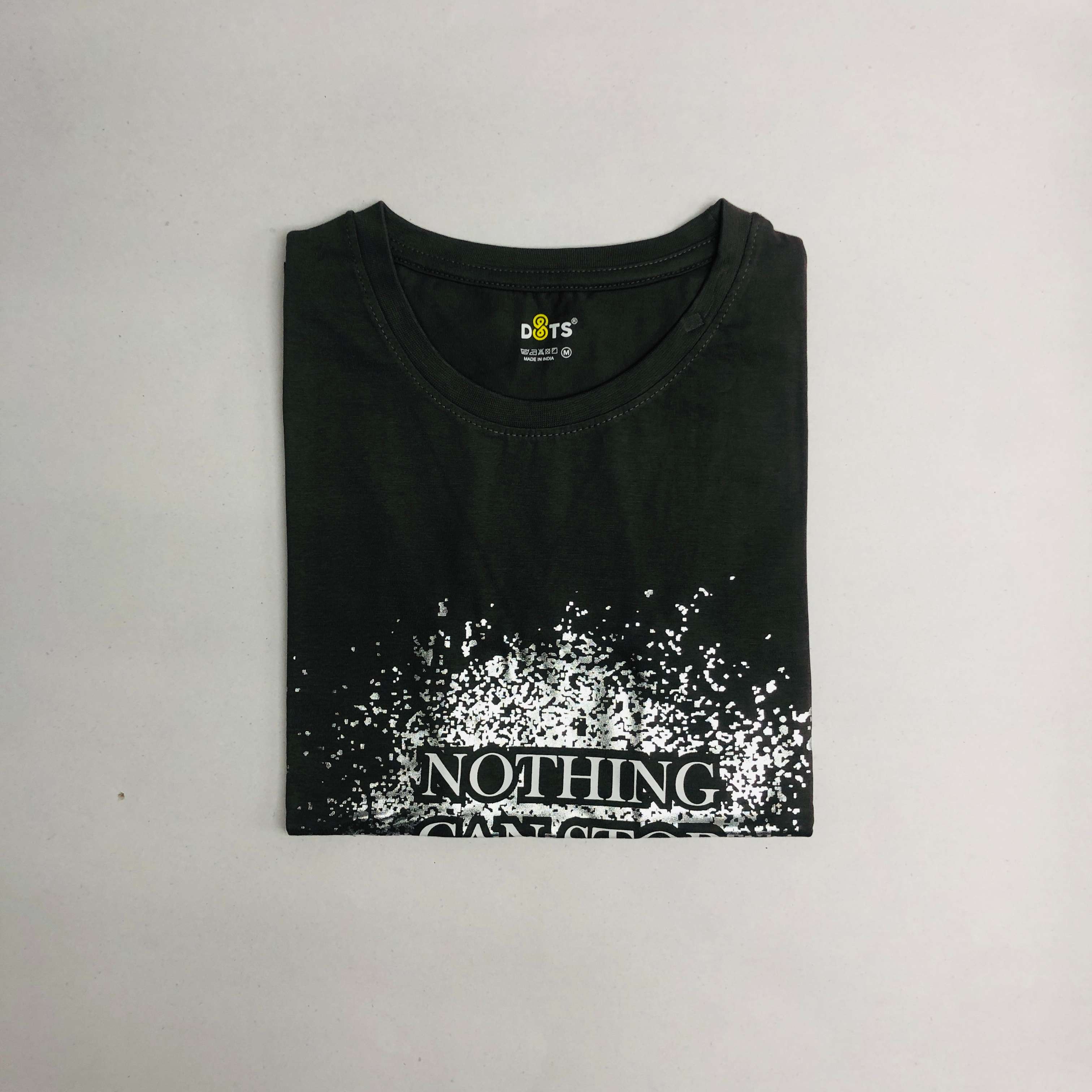 Women’s Solid T-Shirt-Dots