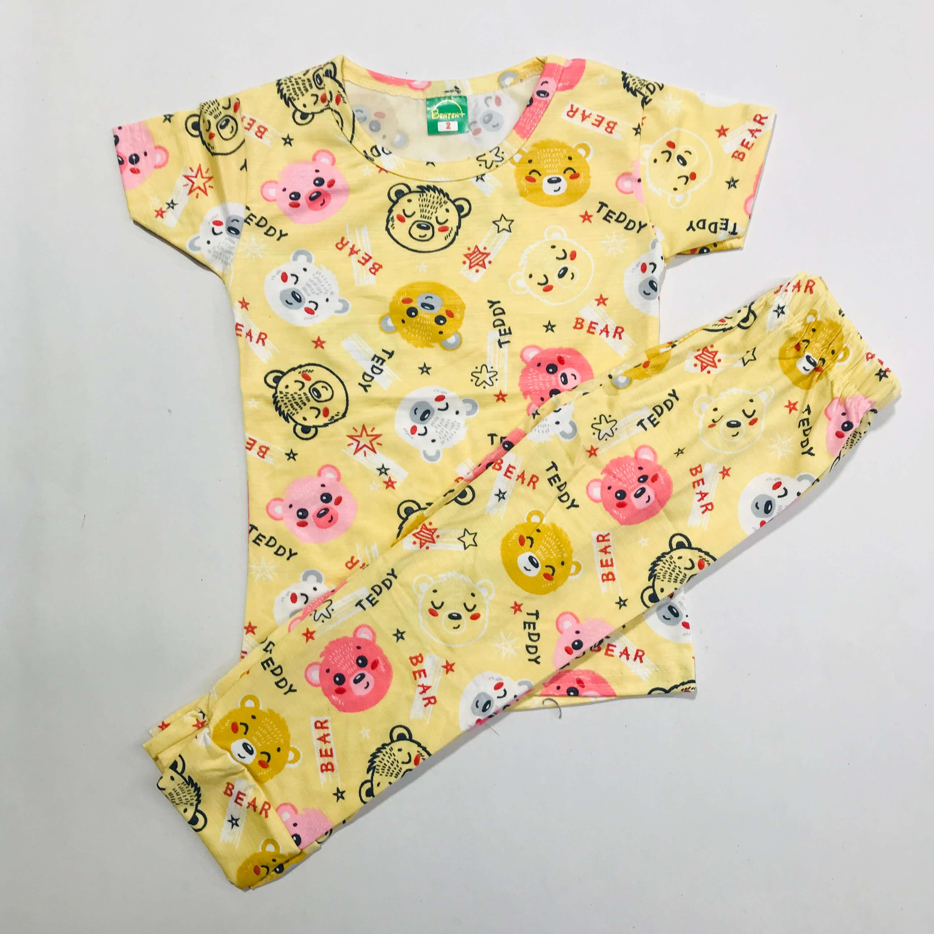 Cartoon Cuddles printed Pant Set