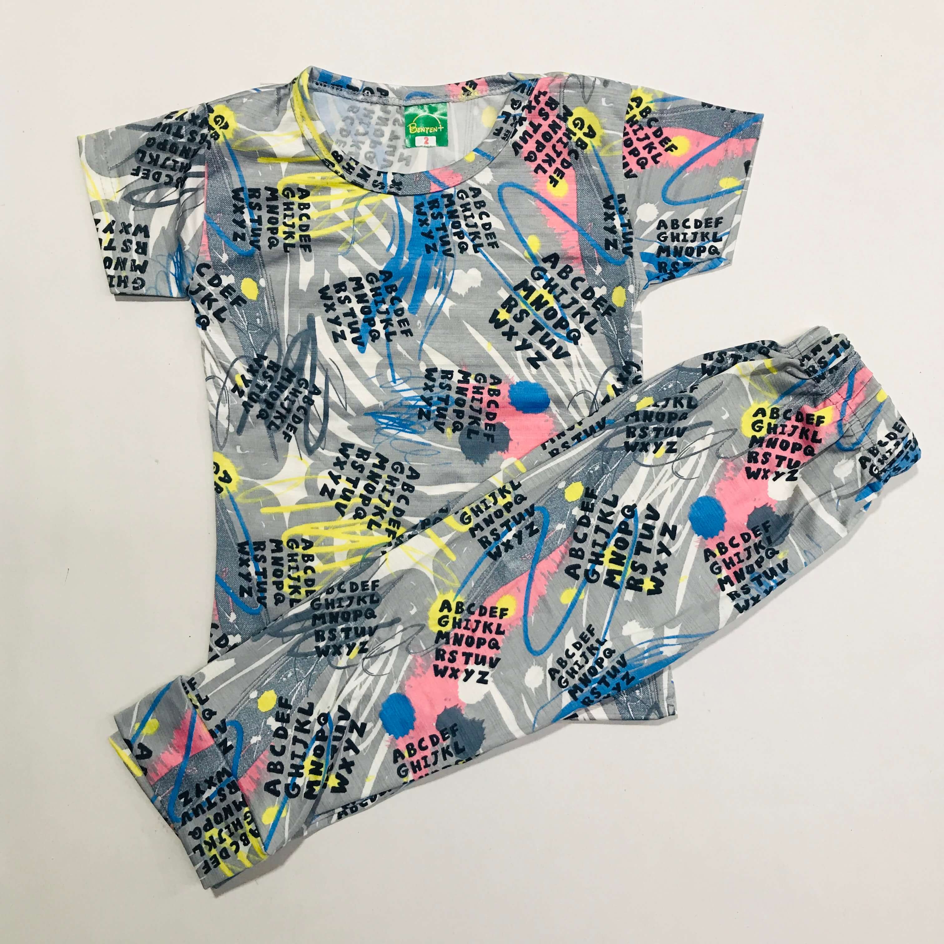 Cartoon Cuddles printed Pant Set