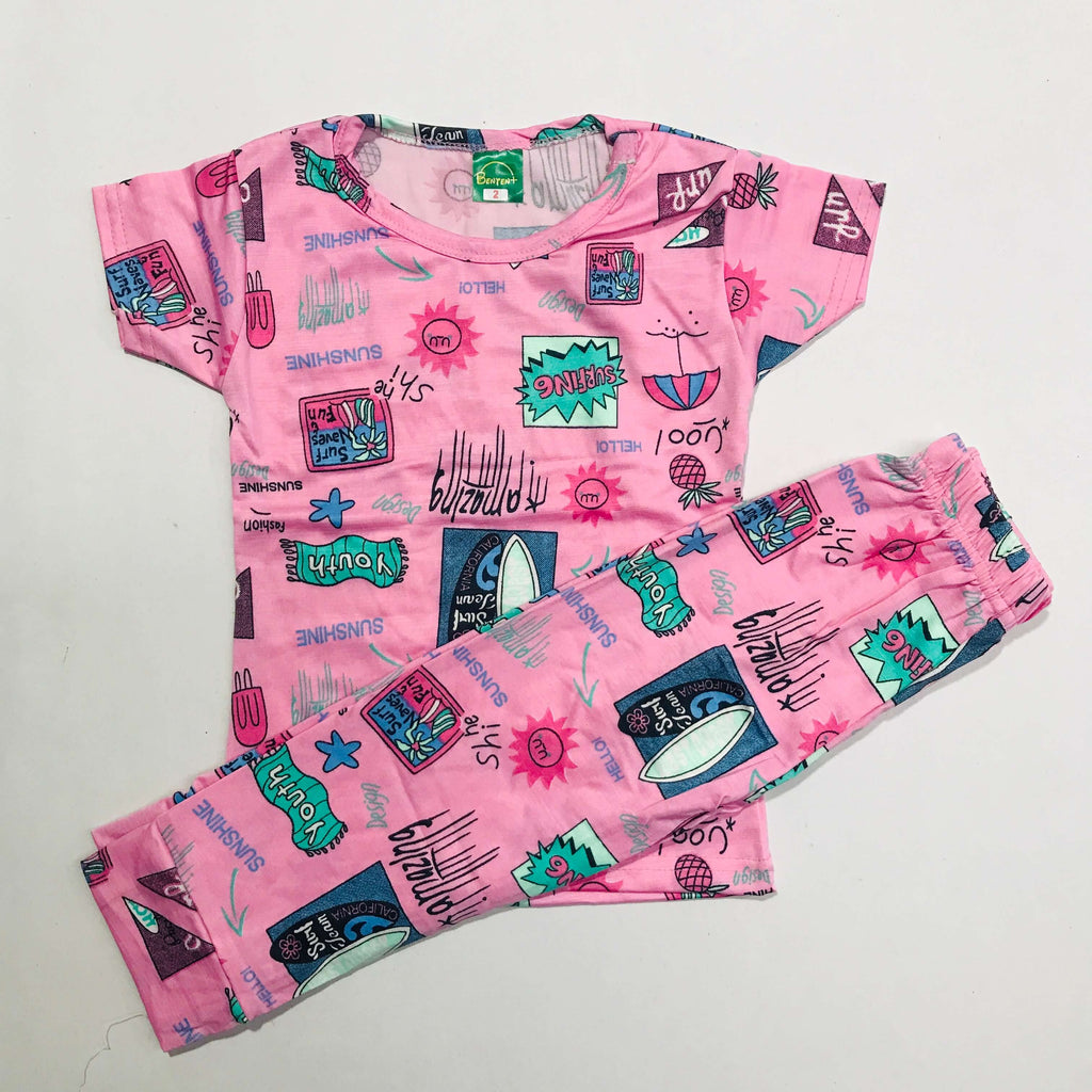 Cartoon Cuddles printed Pant Set