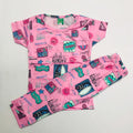 Cartoon Cuddles printed Pant Set
