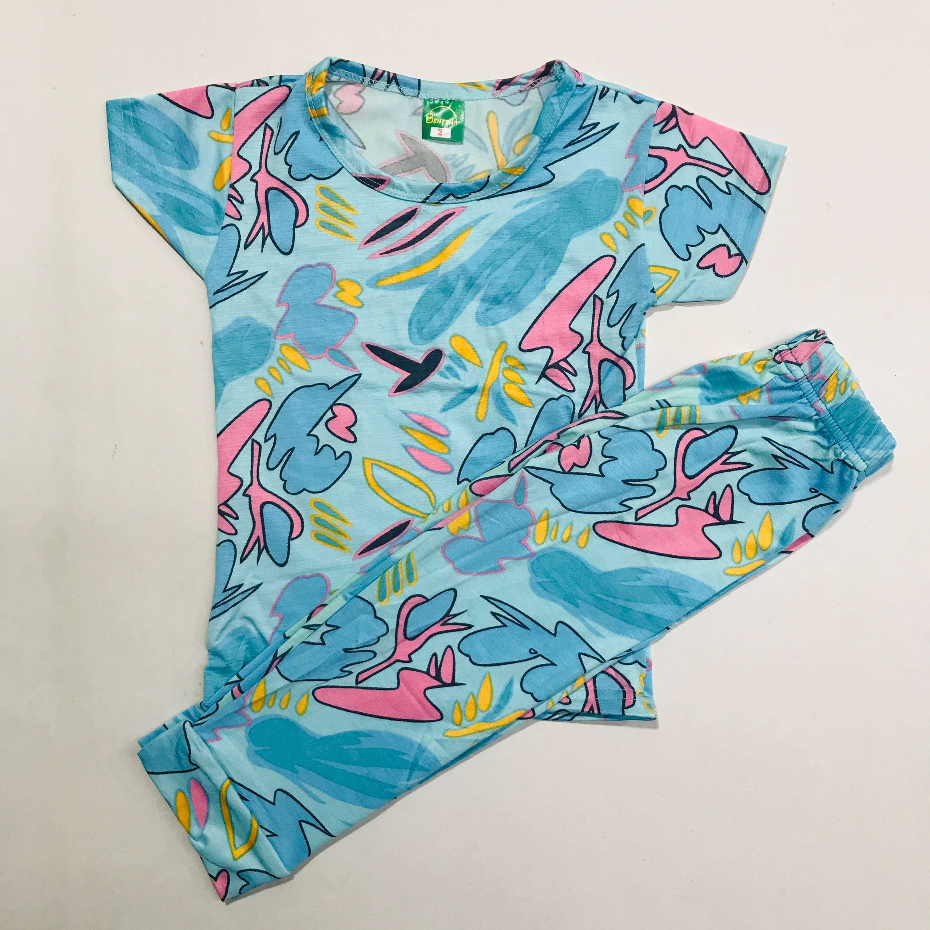 Cartoon Cuddles printed Pant Set