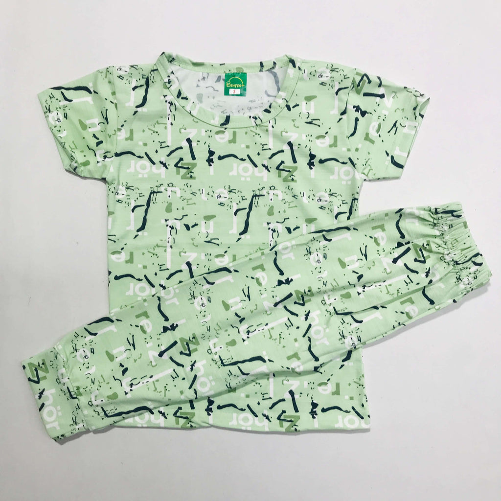 Cartoon Cuddles printed Pant Set