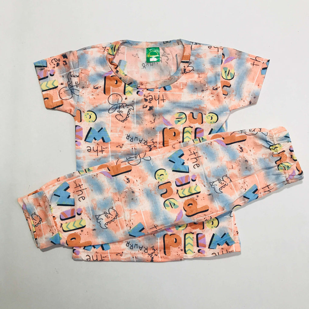 Cartoon Cuddles printed Pant Set
