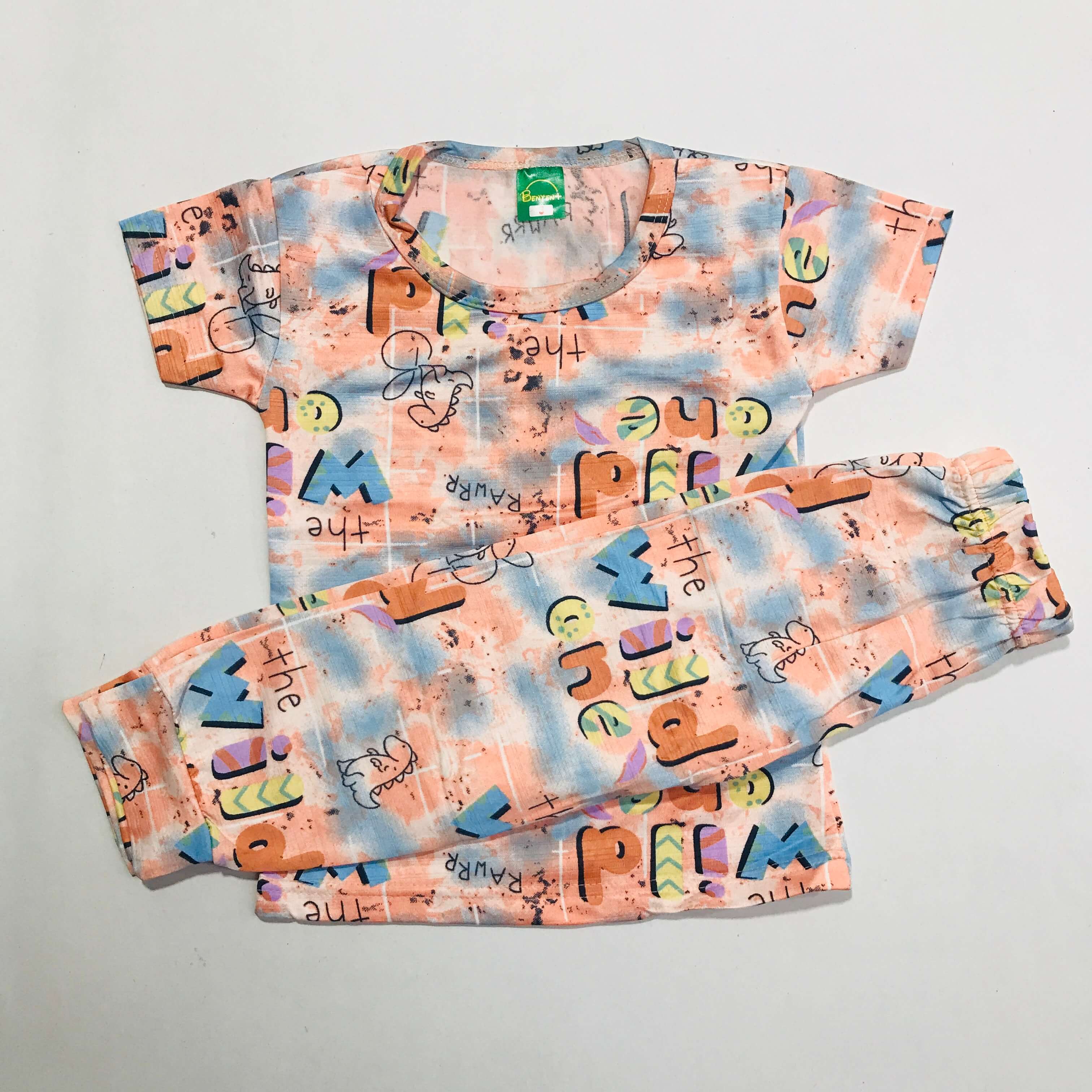 Cartoon Cuddles printed Pant Set