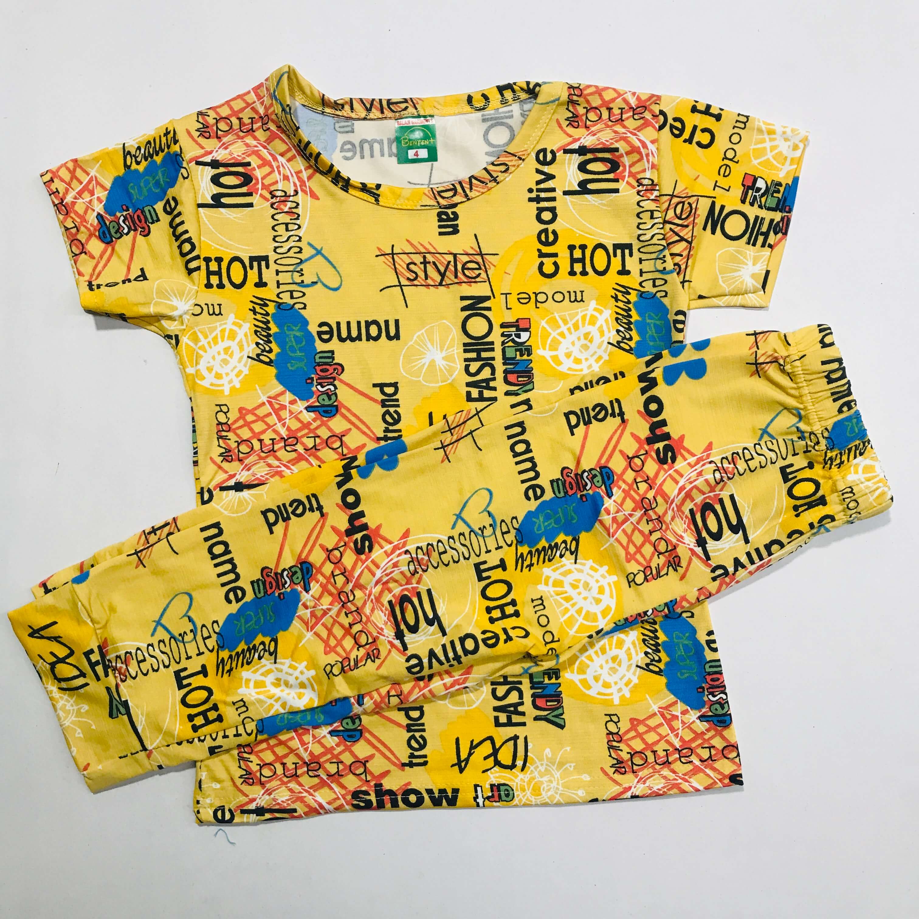 Cartoon Cuddles printed Pant Set