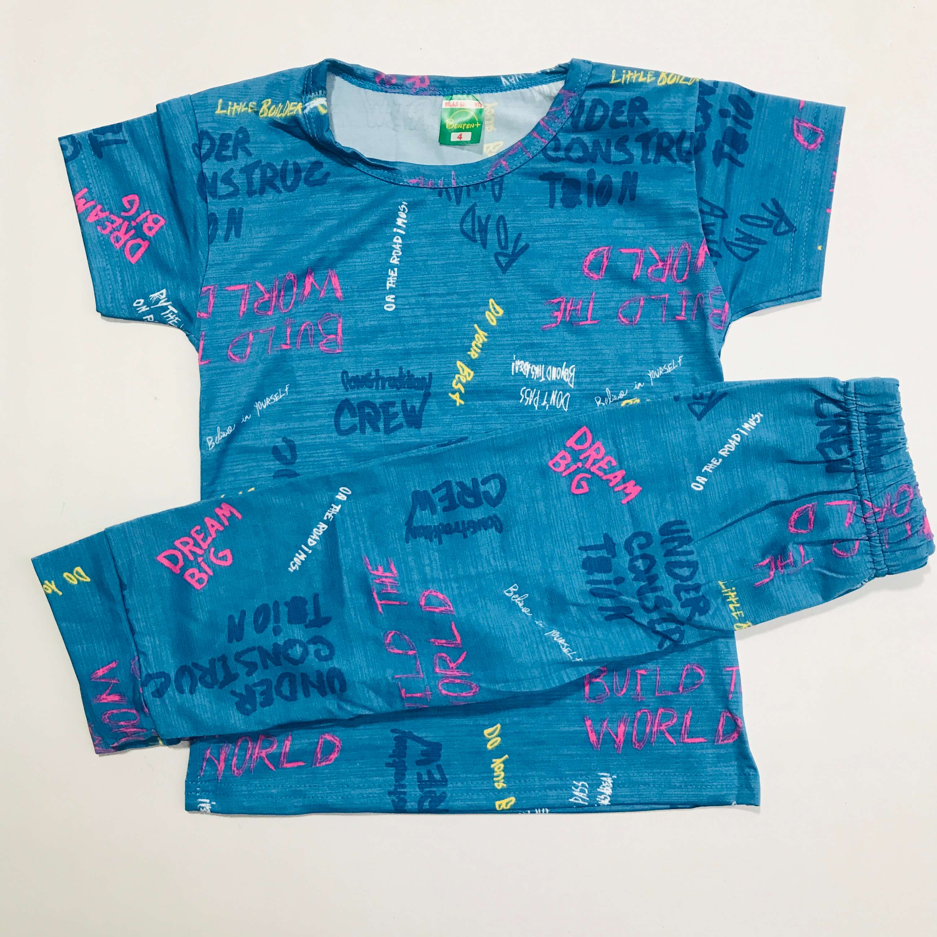 Cartoon Cuddles printed Pant Set