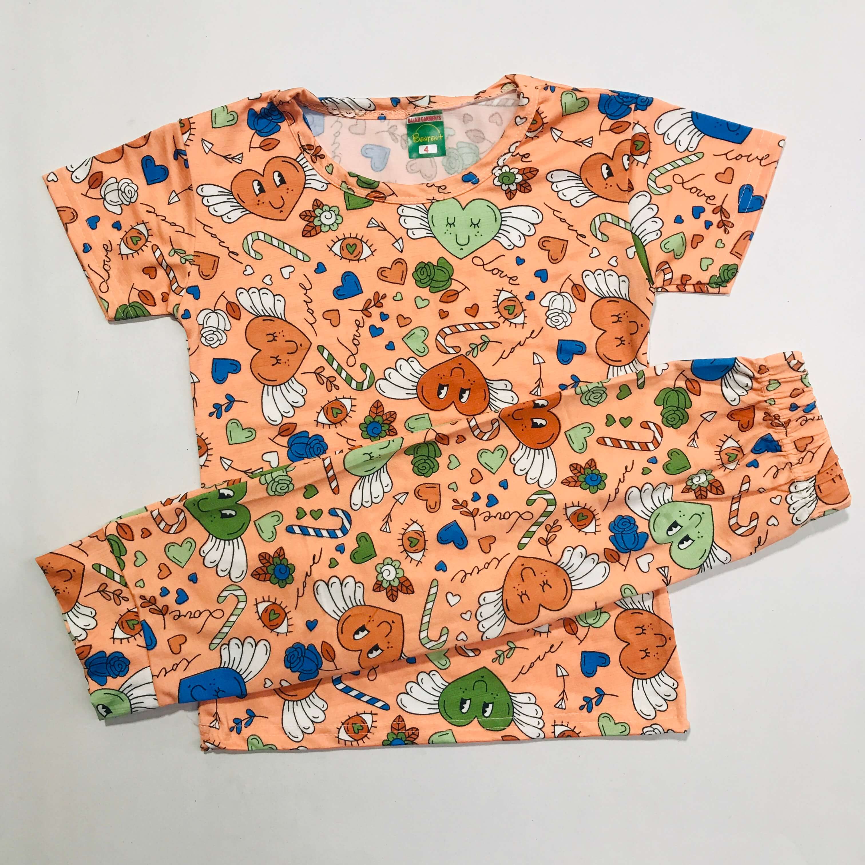 Cartoon Cuddles printed Pant Set