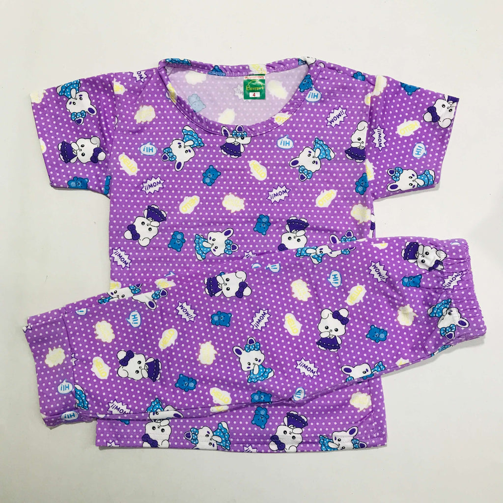 Cartoon Cuddles printed Pant Set