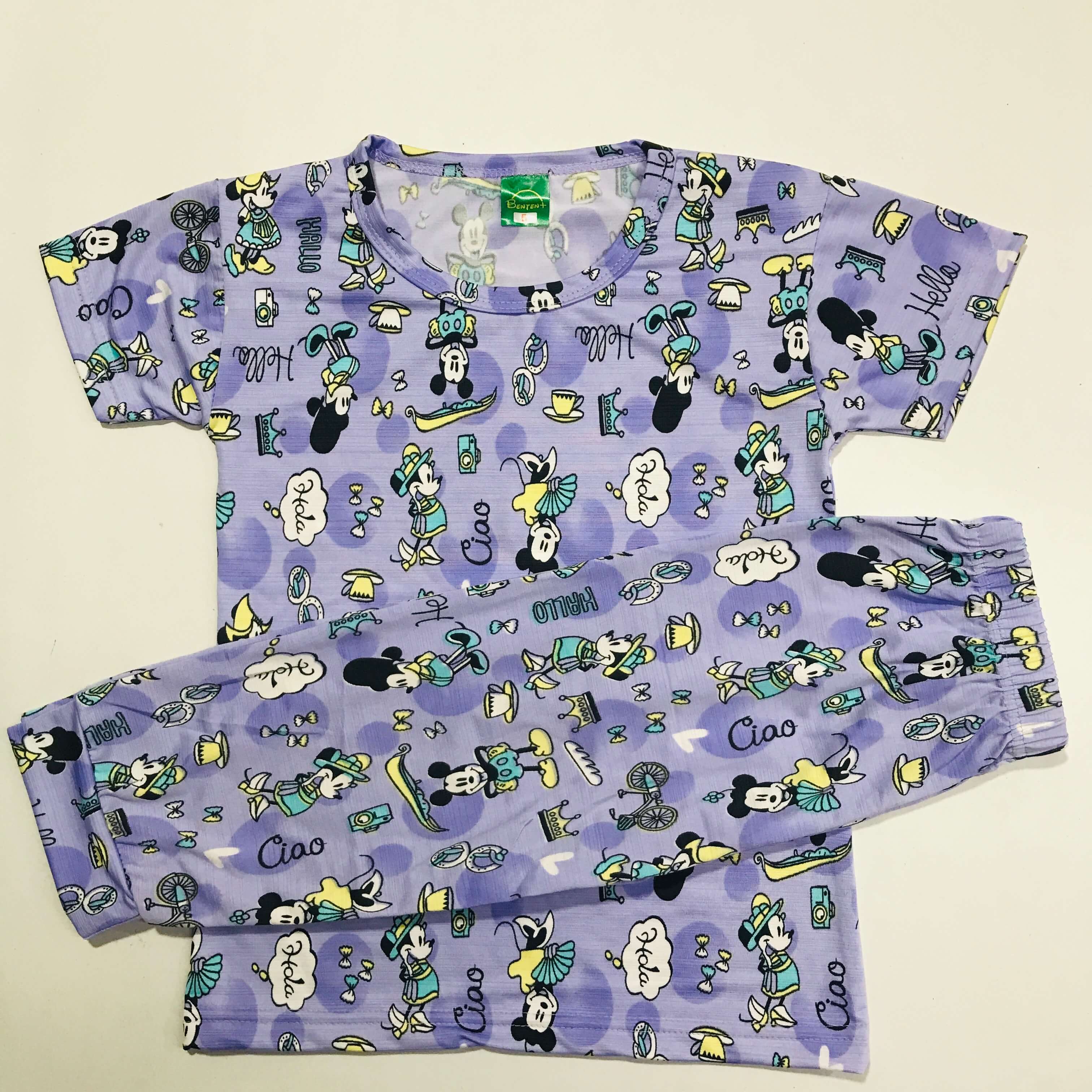 Cartoon Cuddles printed Pant Set
