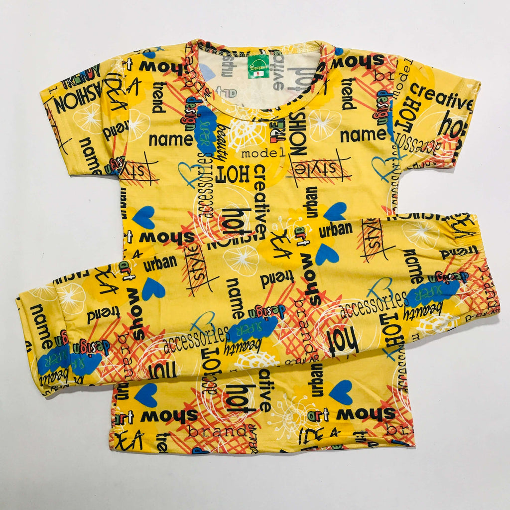 Cartoon Cuddles printed Pant Set