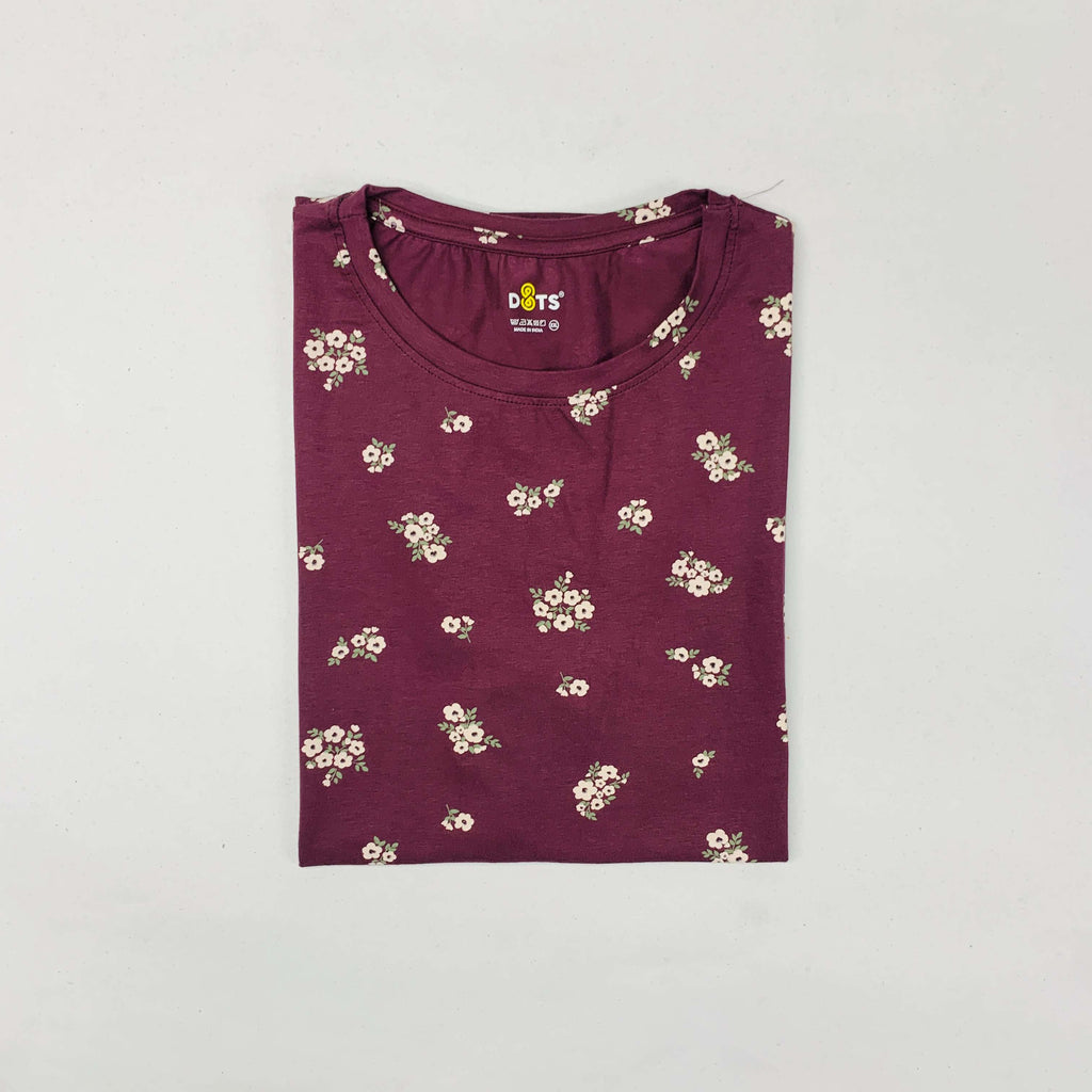 Dots Ladies Printed T-Shirt