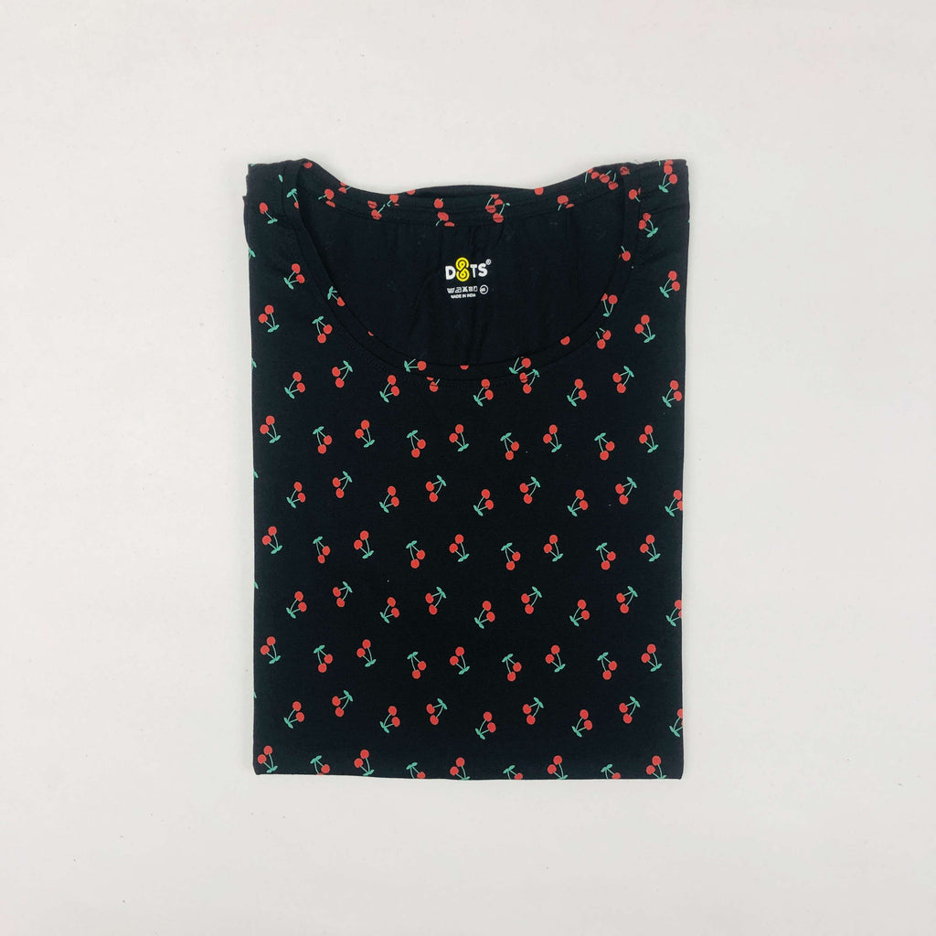 Dots Ladies Printed T-Shirt