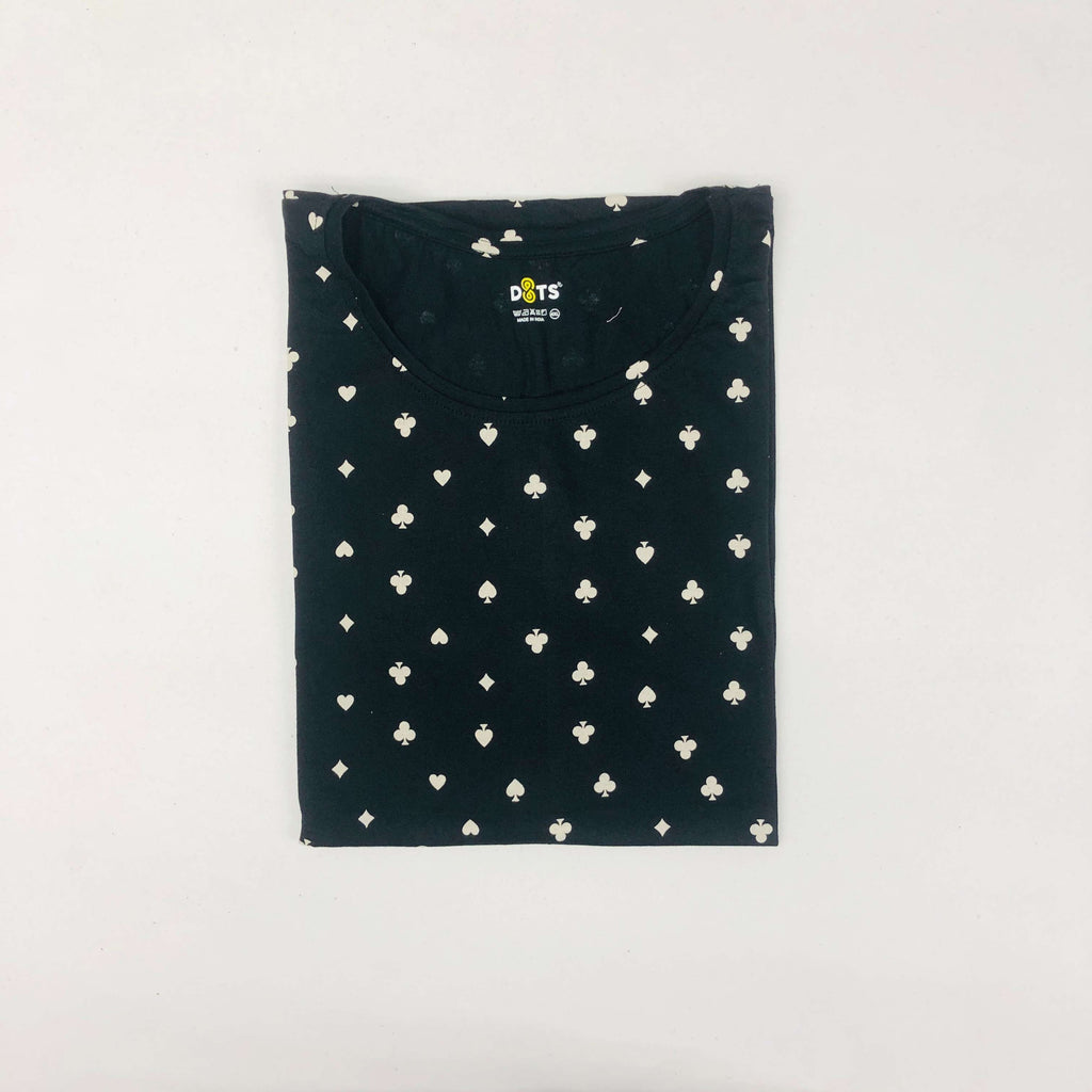 Dots Ladies Printed T-Shirt