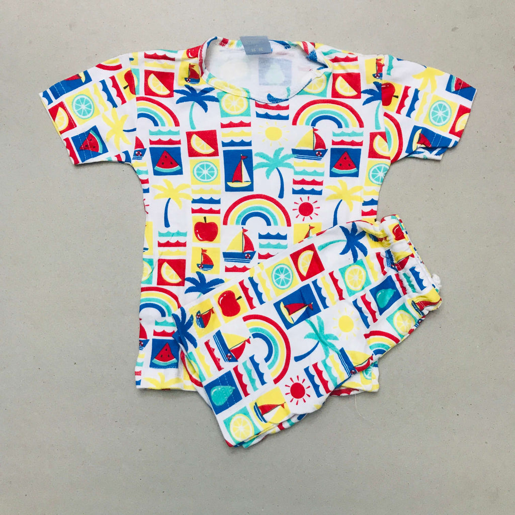 Kids Printed Shorts Set