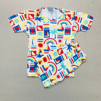 Kids Printed Shorts Set