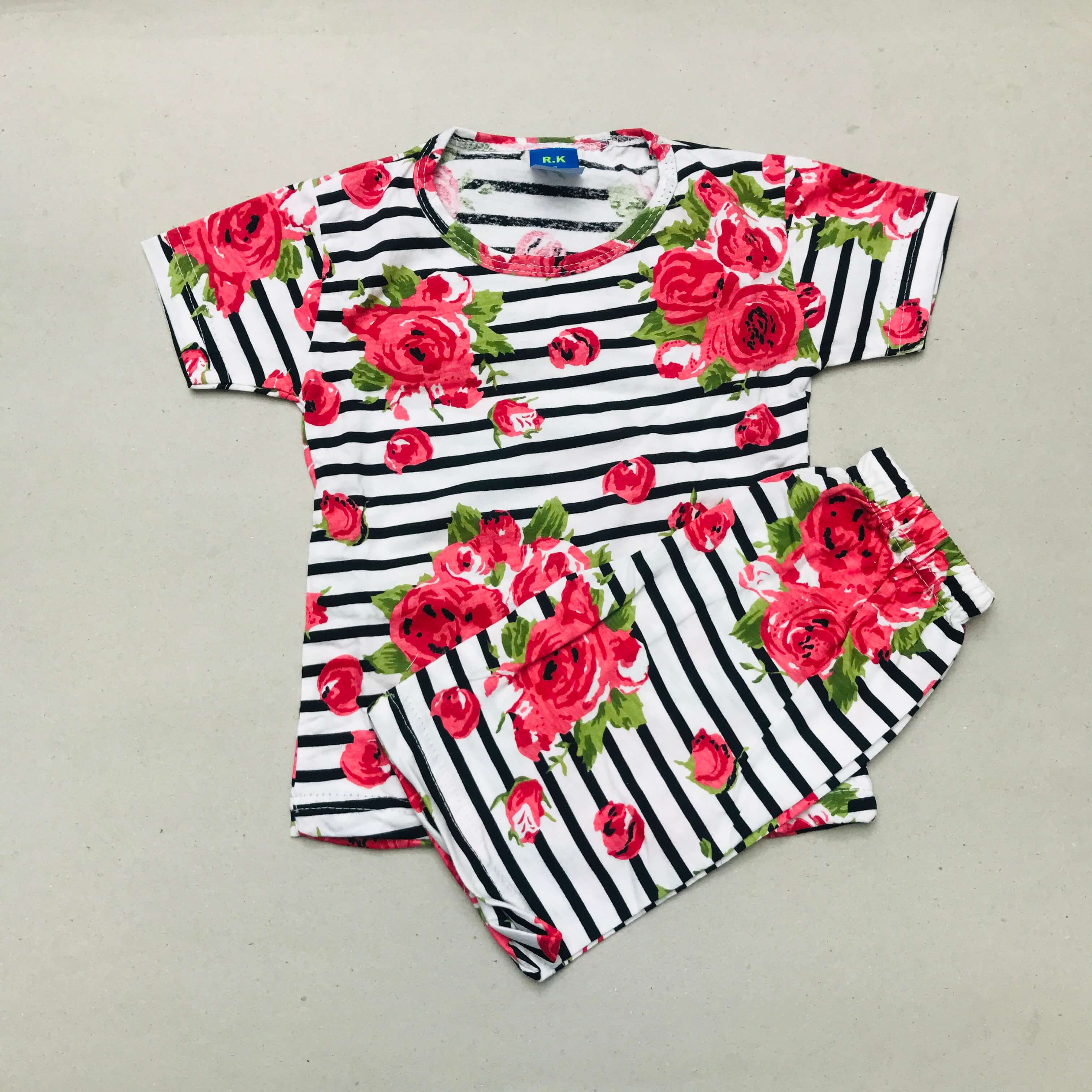 Kids Printed Shorts Set