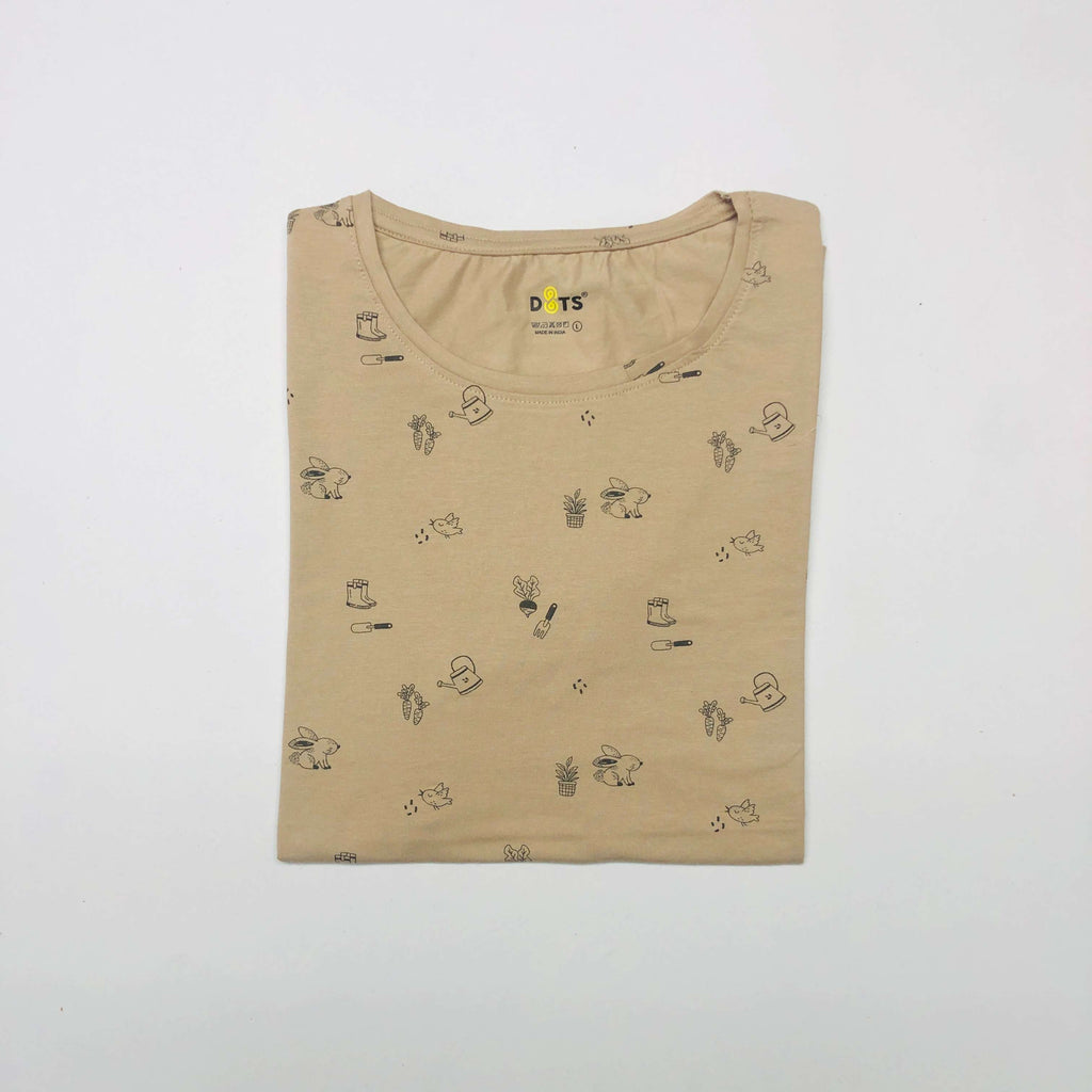 Dots Ladies Printed T-Shirt