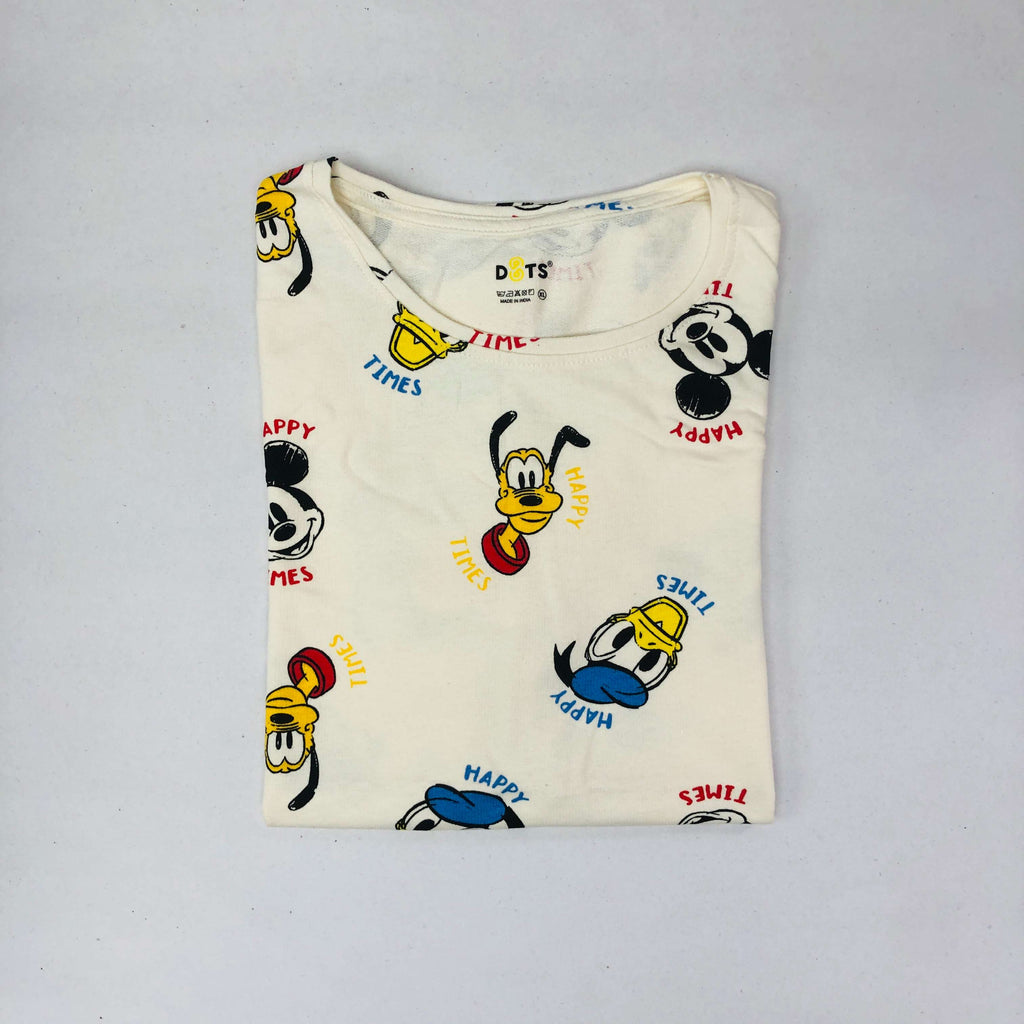 Dots Ladies Printed T-Shirt