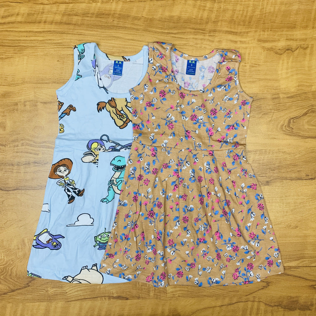 Printed Frock Pack Of 2