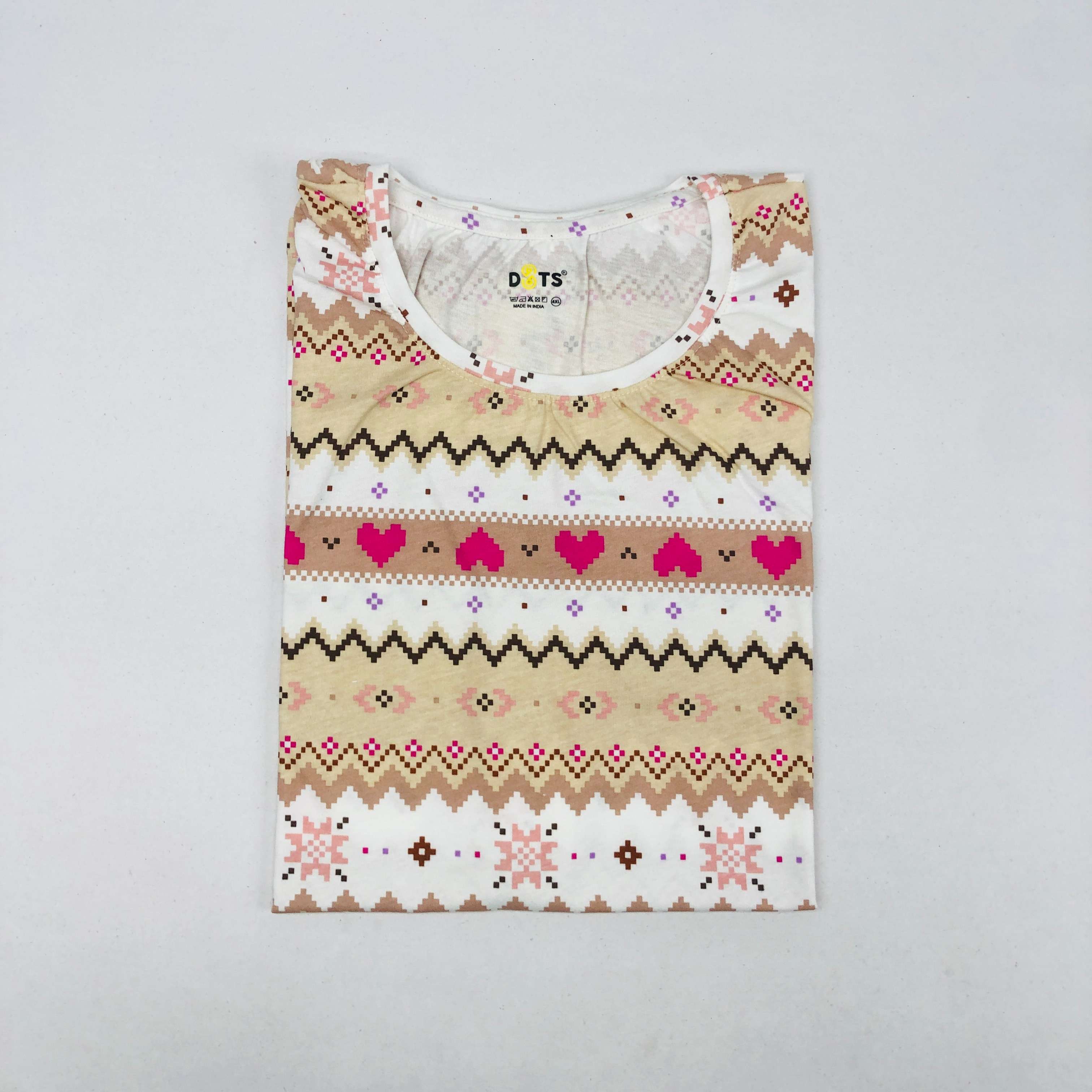 Dots Ladies Printed T-Shirt