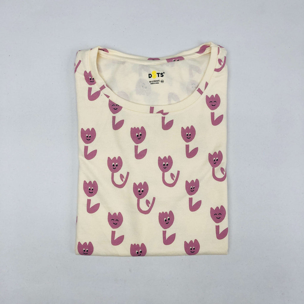Dots Ladies Printed T-Shirt
