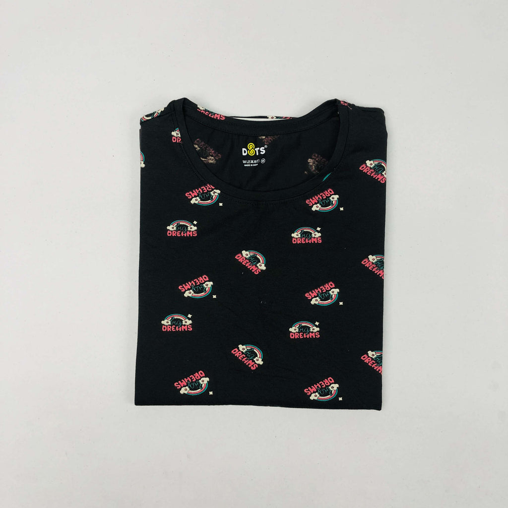 Dots Ladies Printed T-Shirt