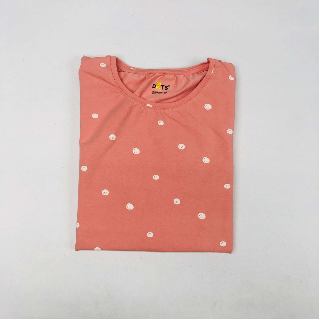 Dots Ladies Printed T-Shirt