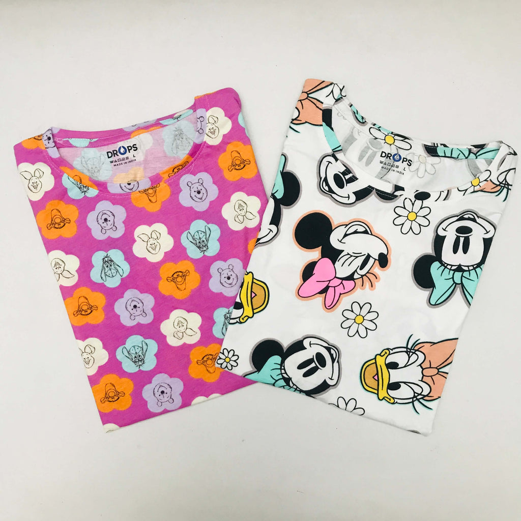 Ladies Tshirt Combo Pack Of 2 (L 36inch)