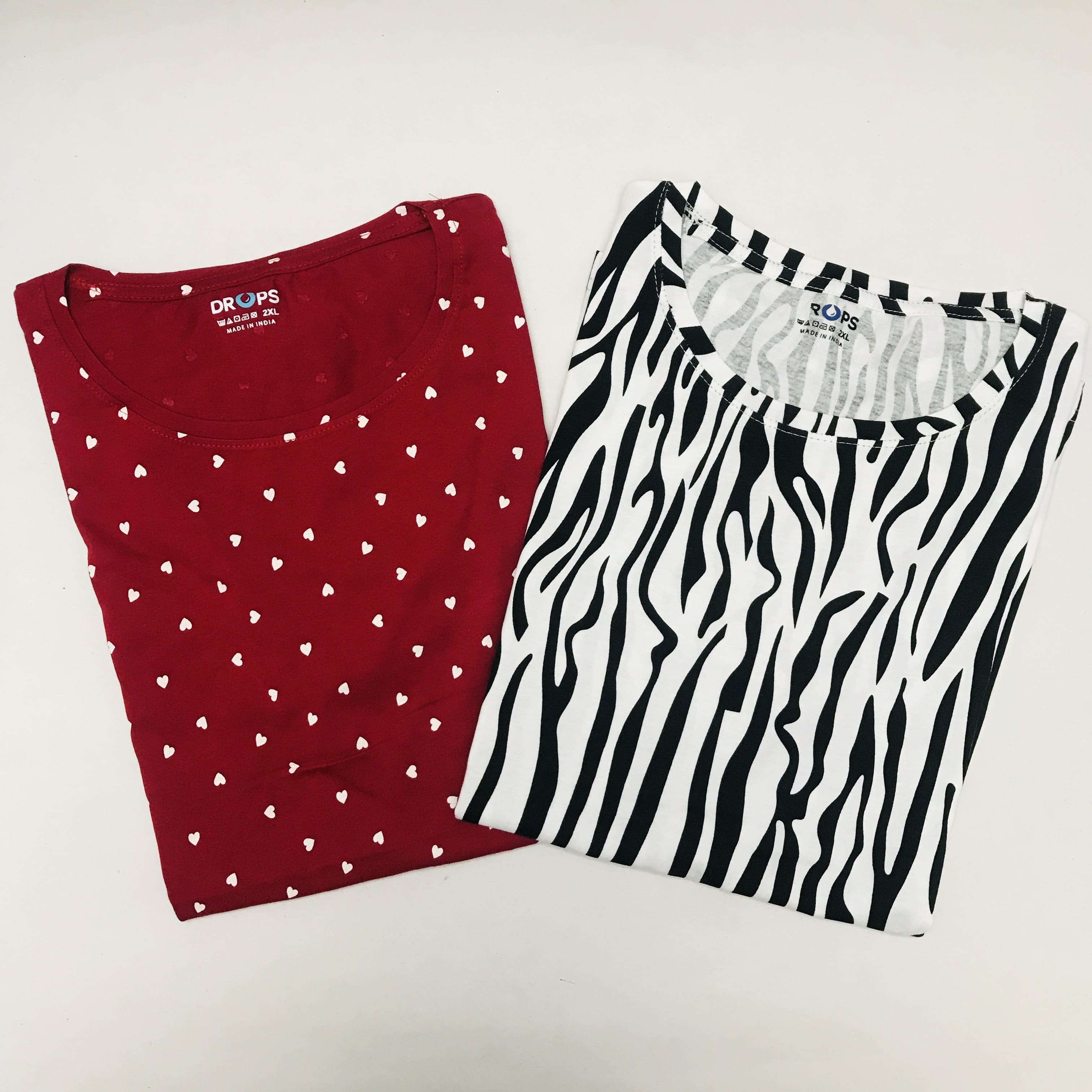 Ladies Tshirt Combo Pack Of 2 (2XL 40inch)