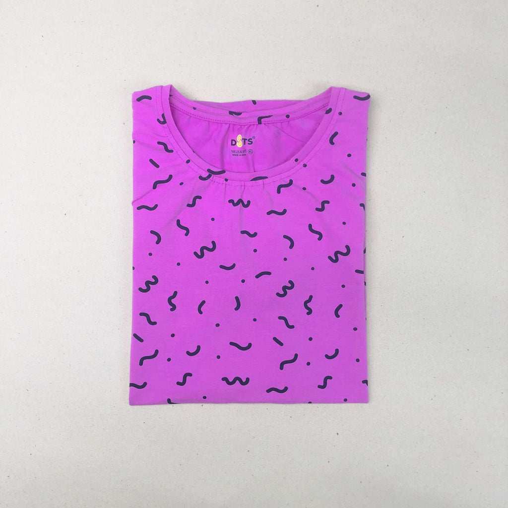 Dots Ladies Printed T-Shirt
