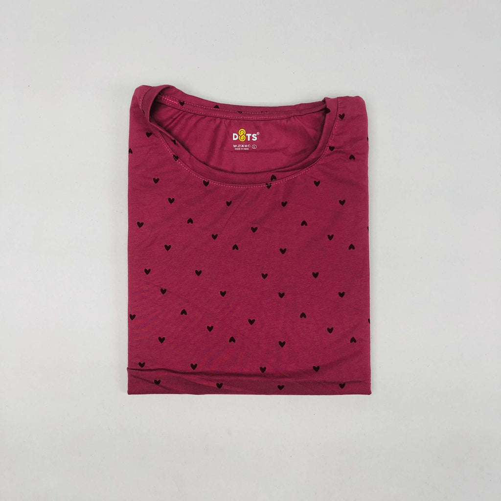 Dots Ladies Printed T-Shirt