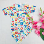 Kids Printed Shorts Set
