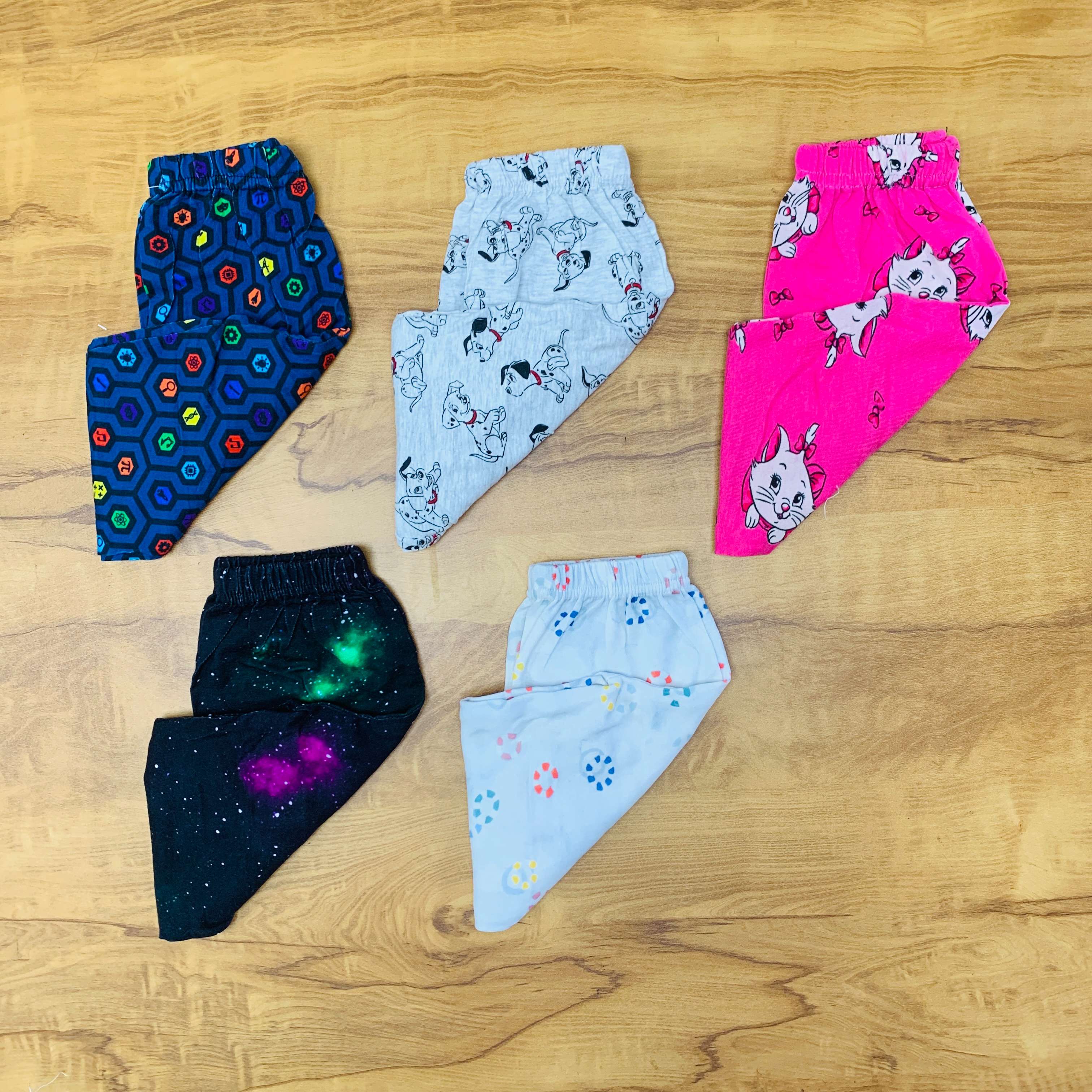 Unisex Kids Pants Pack of 5