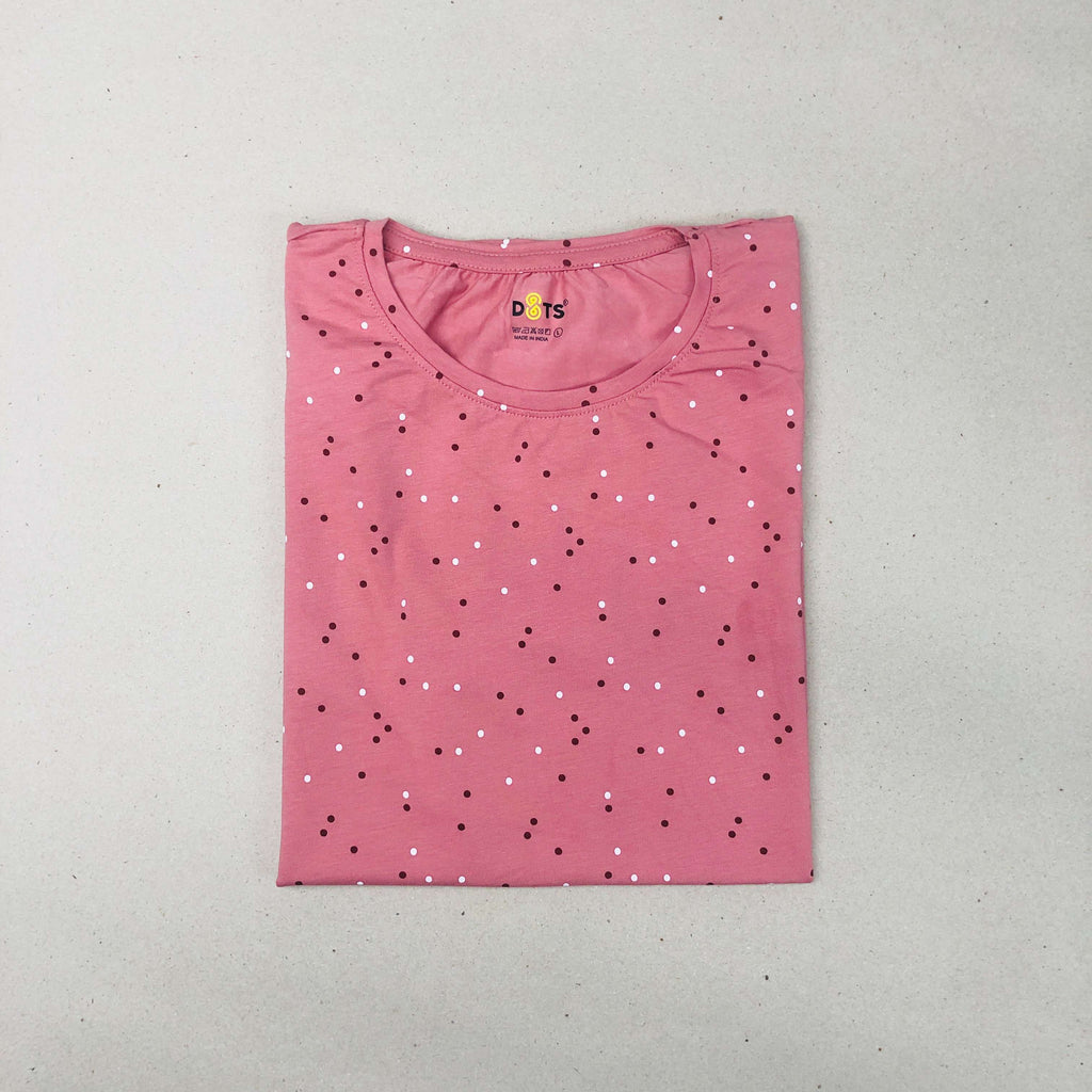 Dots Ladies Printed T-Shirt