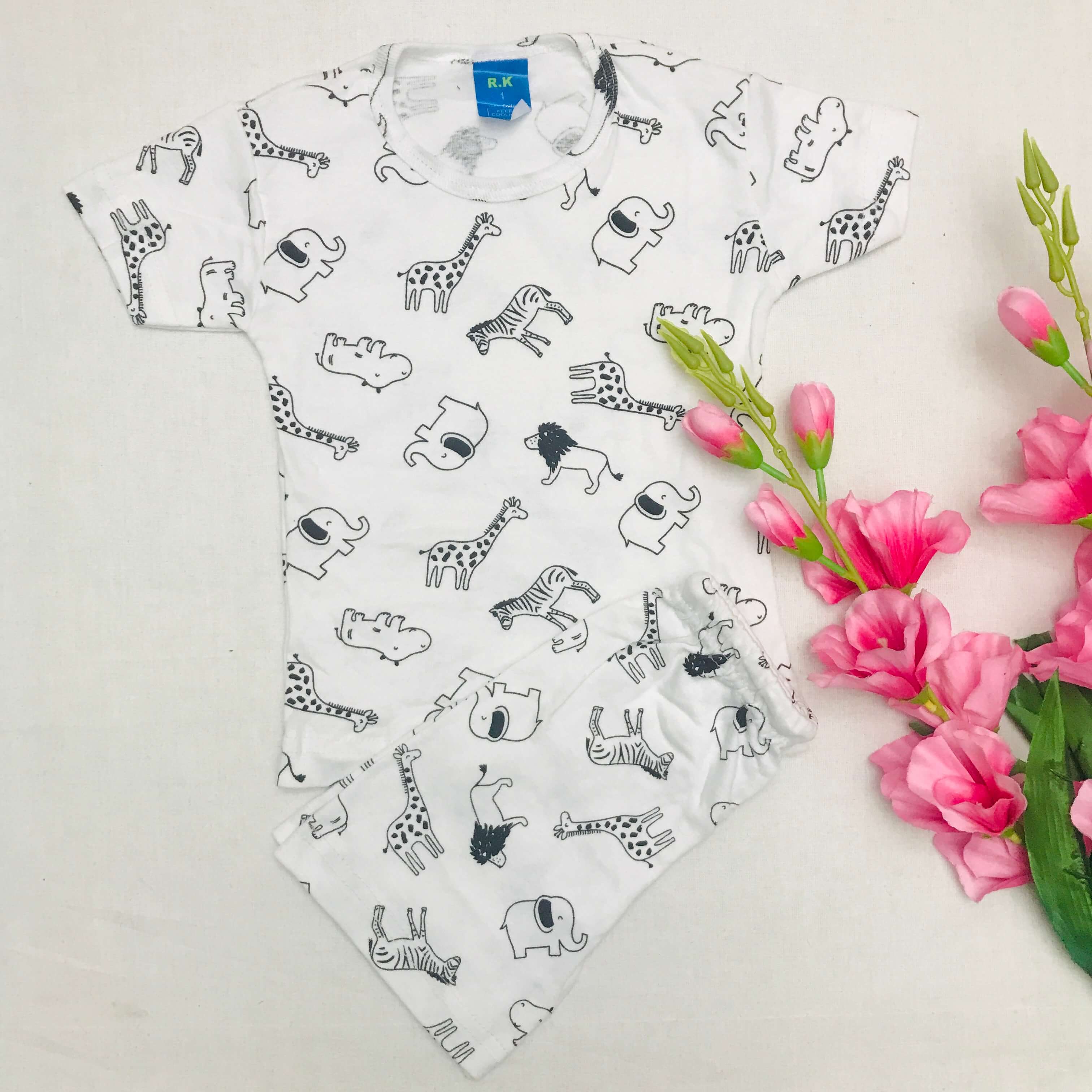 Kids Printed Shorts Set