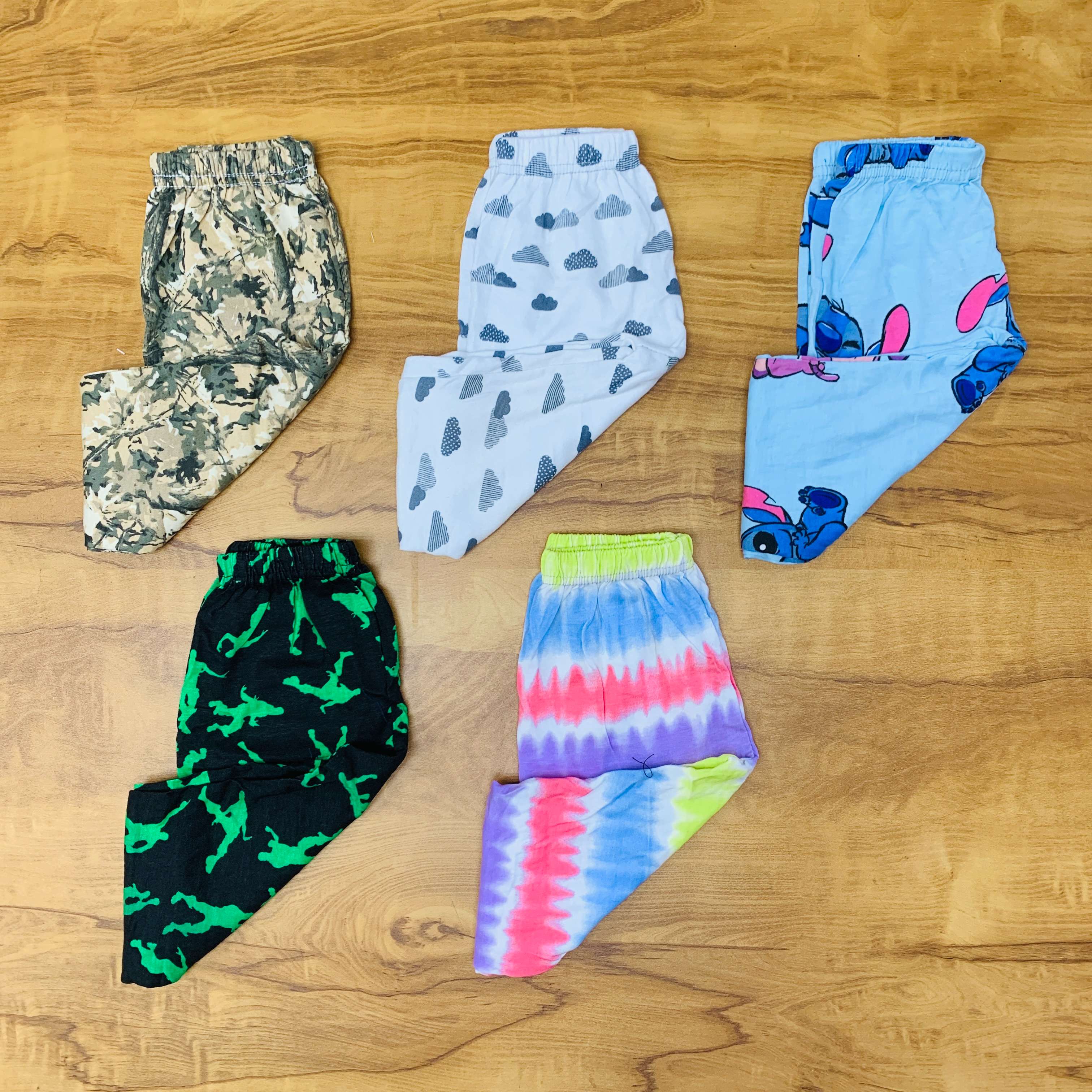Unisex Kids Pants Pack of 5