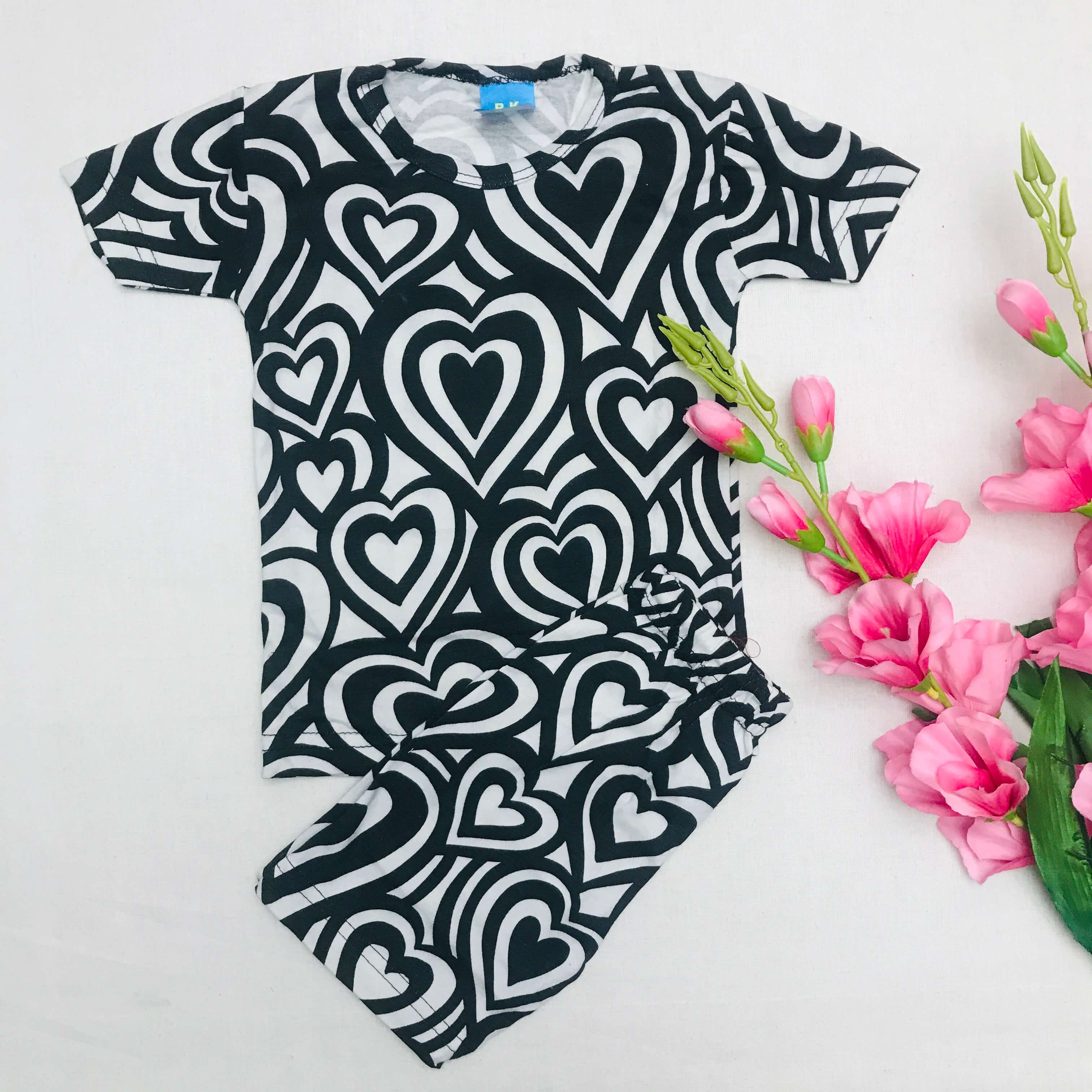 Kids Printed Shorts Set